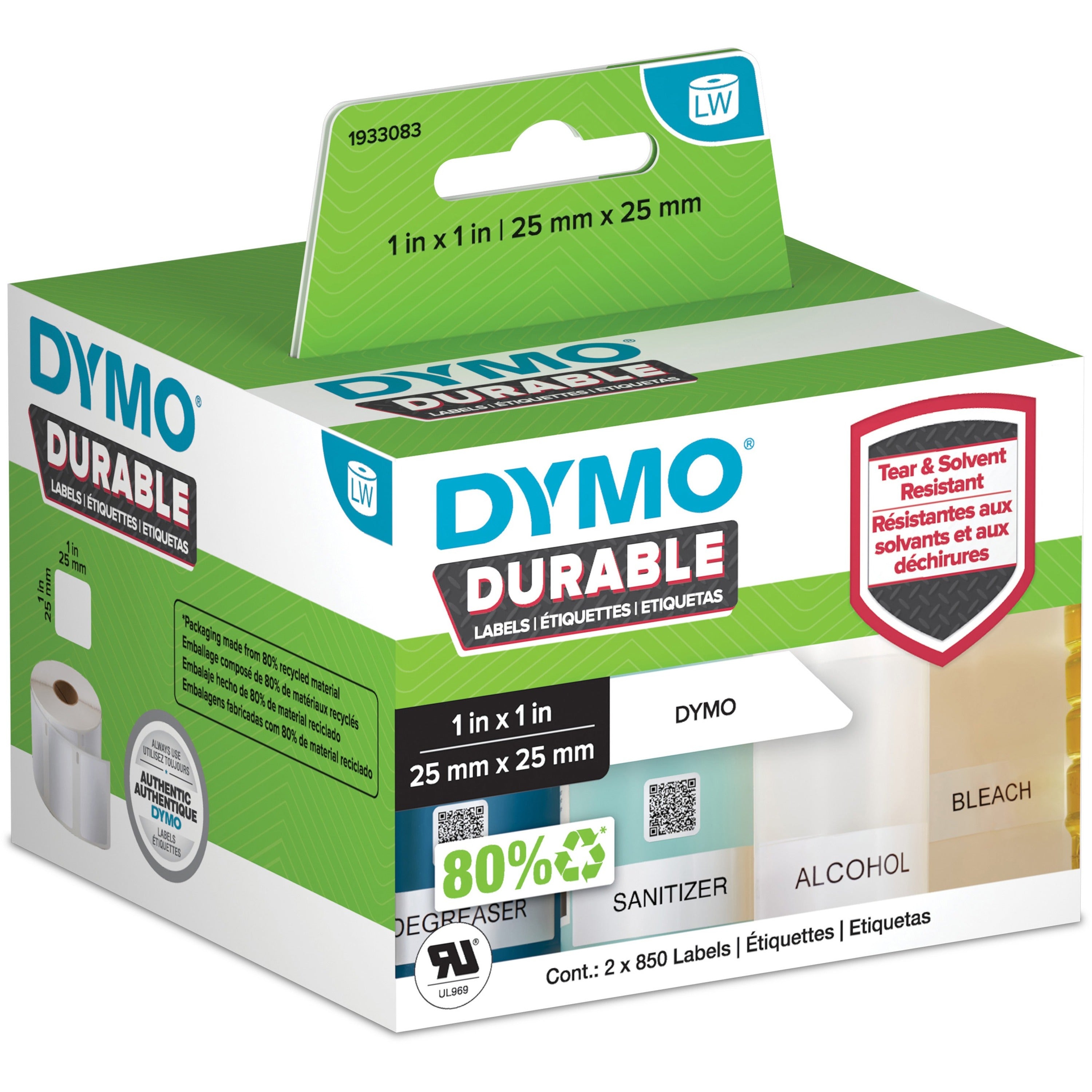 dymo-multipurpose-label-63-64-width-x-63-64-length-square-direct-thermal-white-polypropylene-1700-roll-1-each_dym1933083 - 1