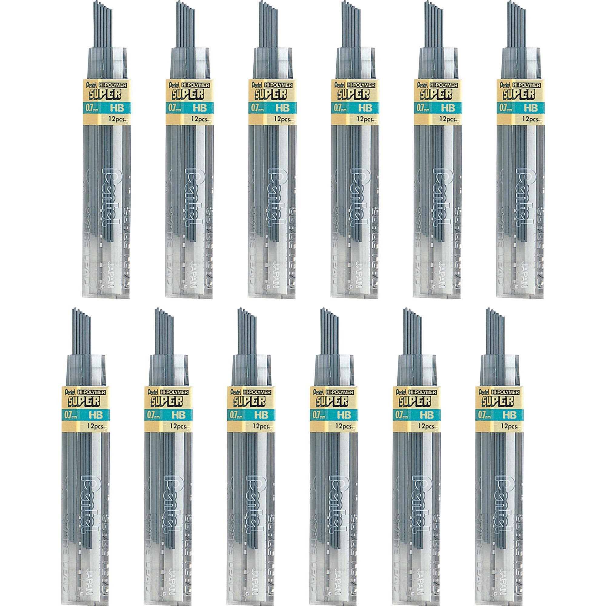 pentel-super-hi-polymer-leads-07-mmmedium-point-hb-black-144-box_pen50hbbx - 1