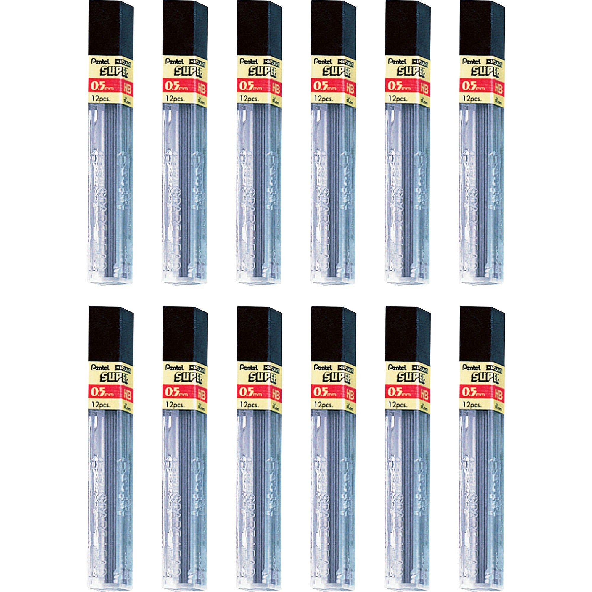 pentel-super-hi-polymer-leads-05-mmfine-point-hb-black-144-box_penc505hbbx - 1