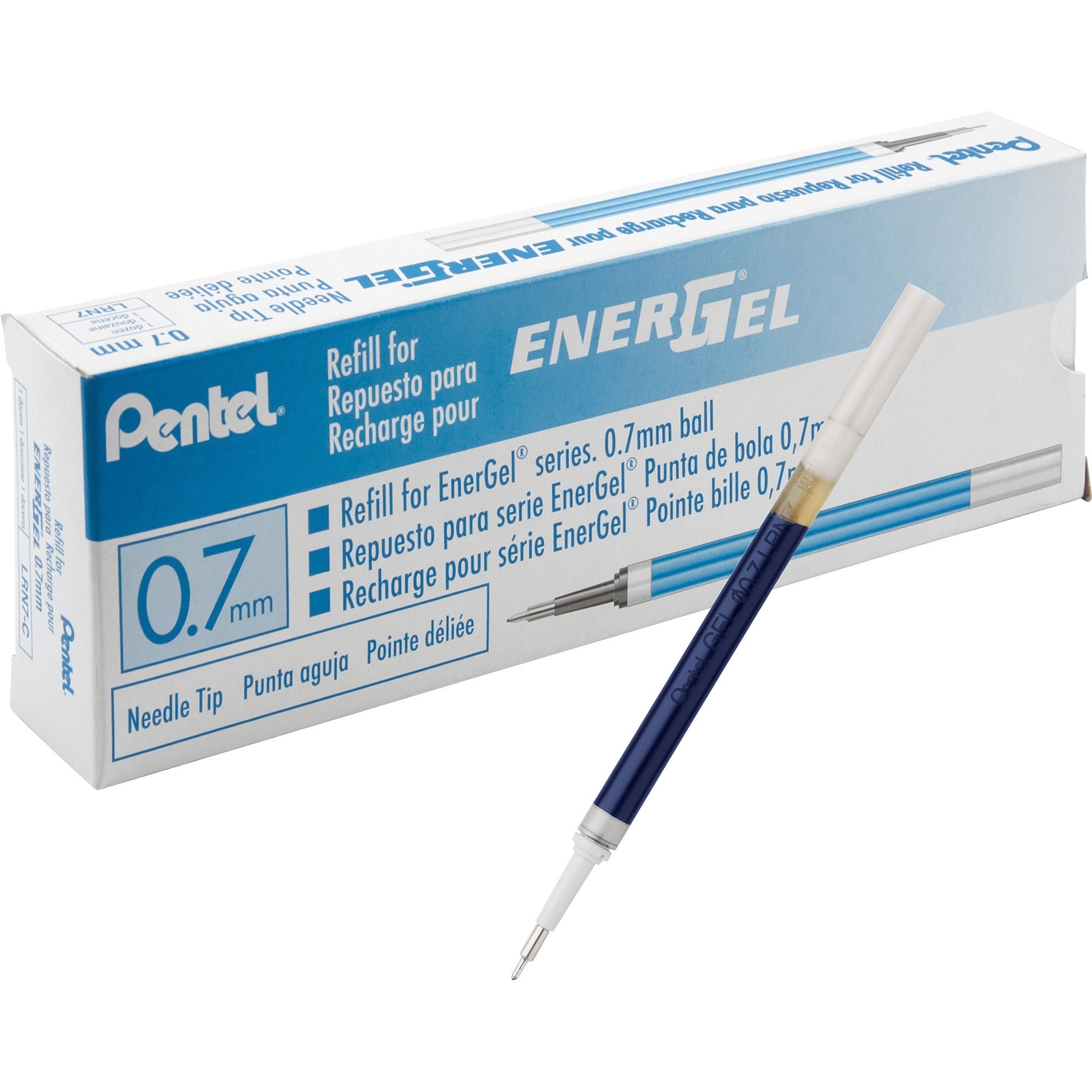 energel-retractable-liquid-pen-refills-070-mm-medium-point-blue-ink-smudge-proof-smear-proof-quick-drying-ink-glob-free-smooth-writing-12-box_penlrn7cbx - 1