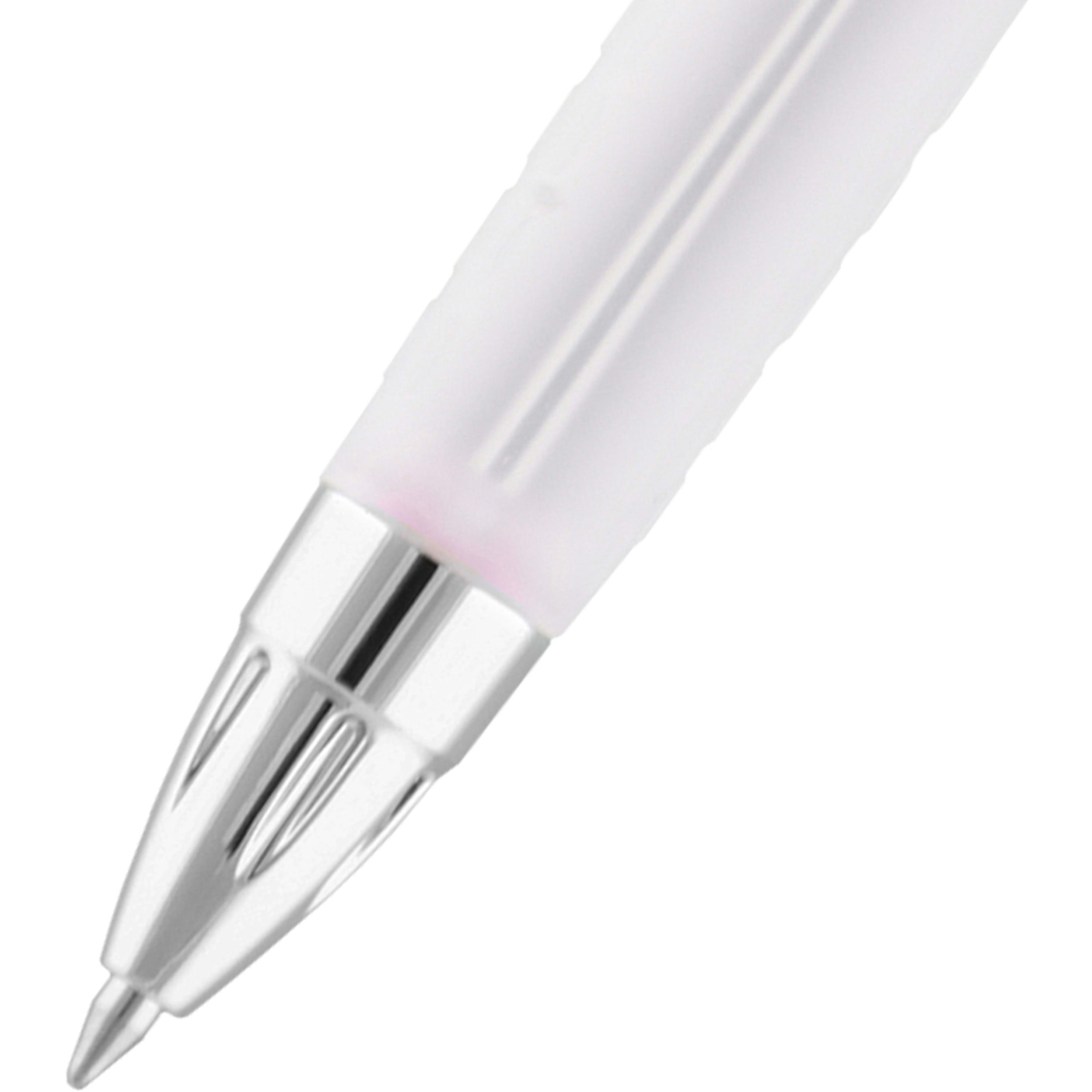 uniball-207-pink-ribbon-gel-pens-07-mm-pen-point-size-refillable-retractable-black-gel-based-ink-pink-black-barrel-12-box_ubc1745267bx - 2