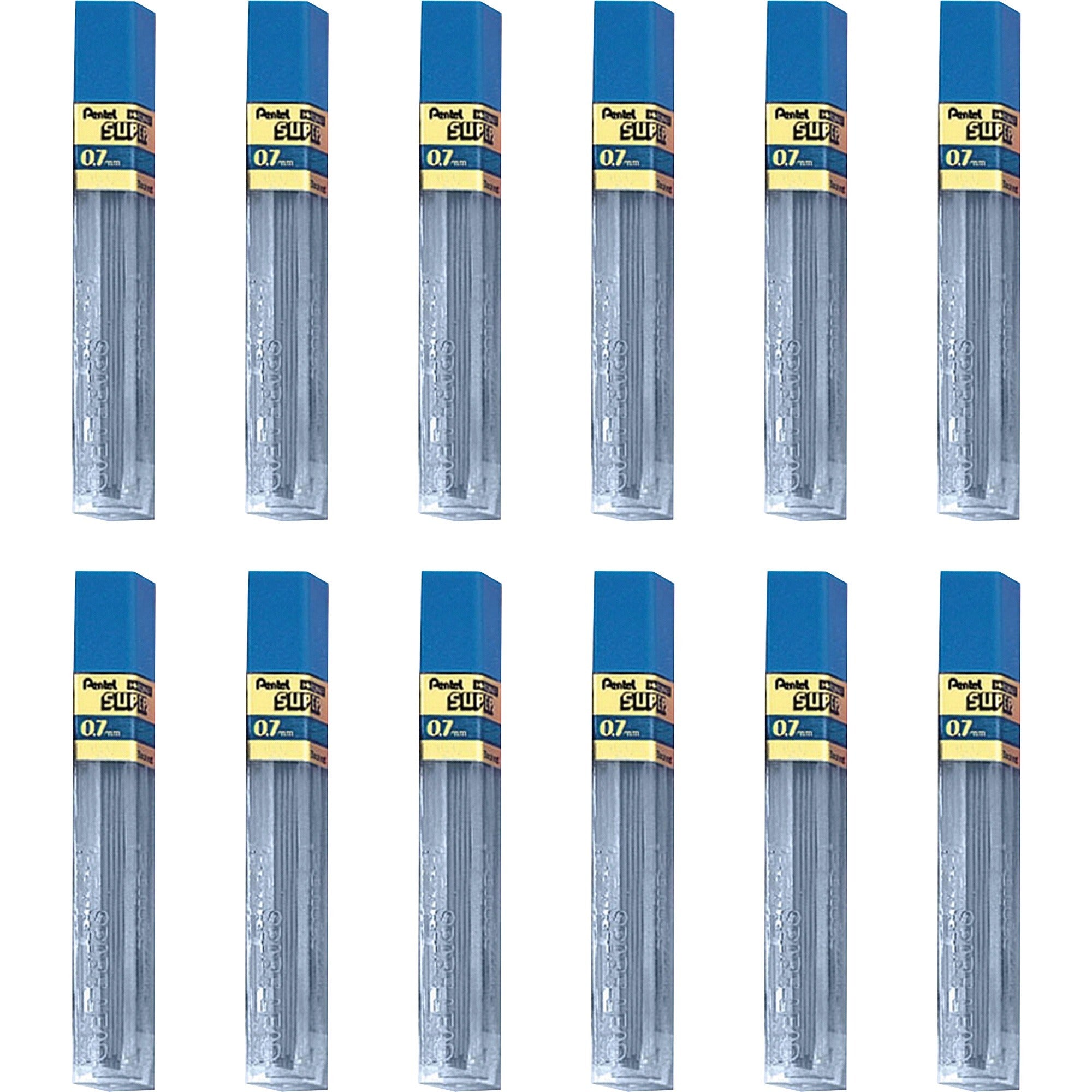 pentel-super-hi-polymer-leads-07-mmmedium-point-2h-black-144-box_pen502hbx - 1