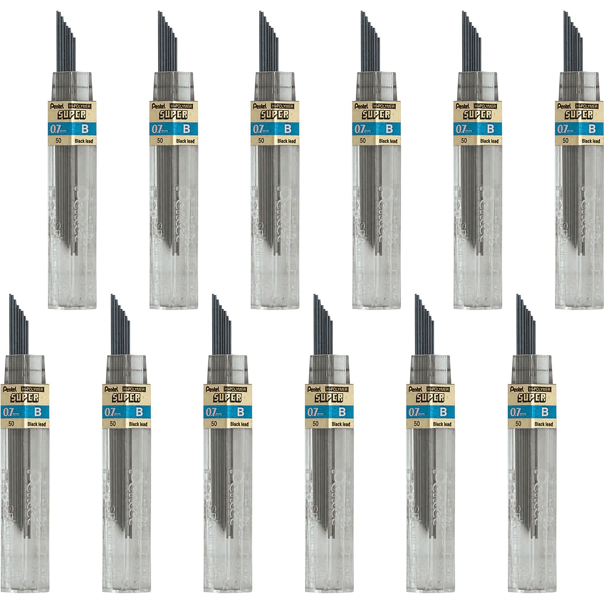 pentel-super-hi-polymer-leads-07-mmmedium-point-b-black-144-box_pen50bbx - 1