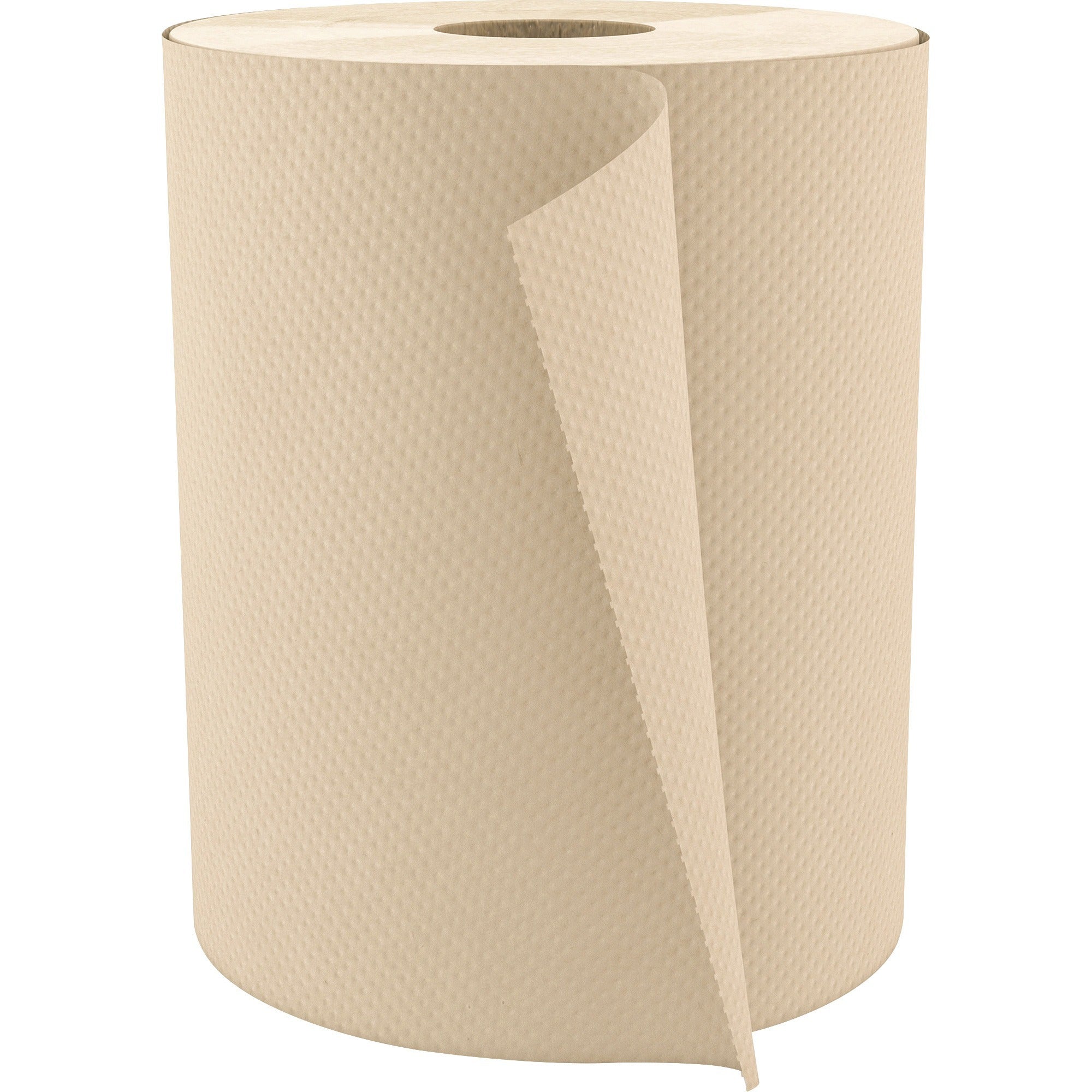 Cascades PRO Select Hardwound Paper Towels - 1 Ply - 7.80" x 600 ft - Natural - Fiber Paper - Absorbent, Eco-friendly - For Hand, Industry, Food Service, Education, Restroom - 12 / Carton