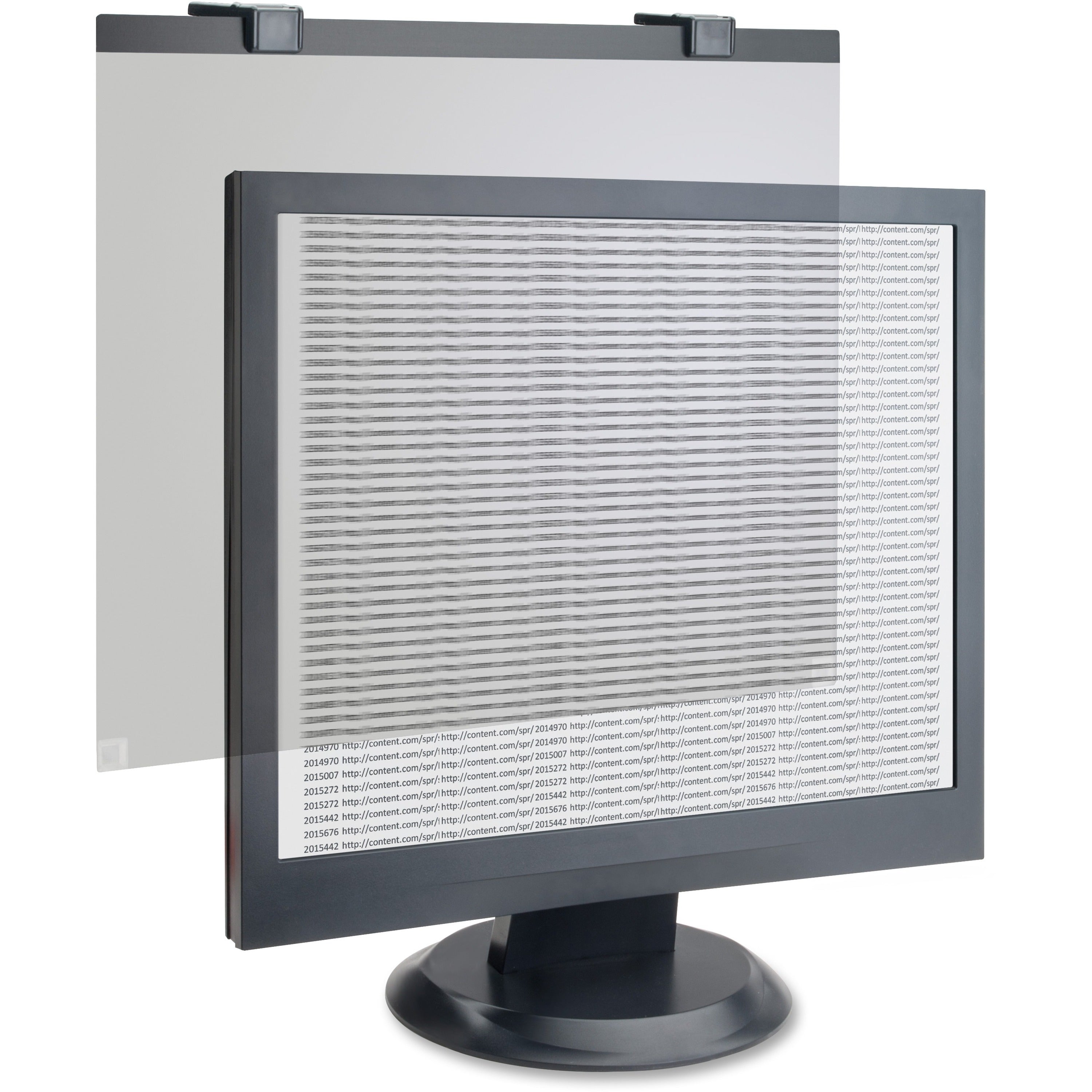 business-source-lcd-privacy-antiglare-filter-black-for-17lcd-monitor-tempered-glass-acrylic-anti-glare-1-pack_bsn20507 - 1