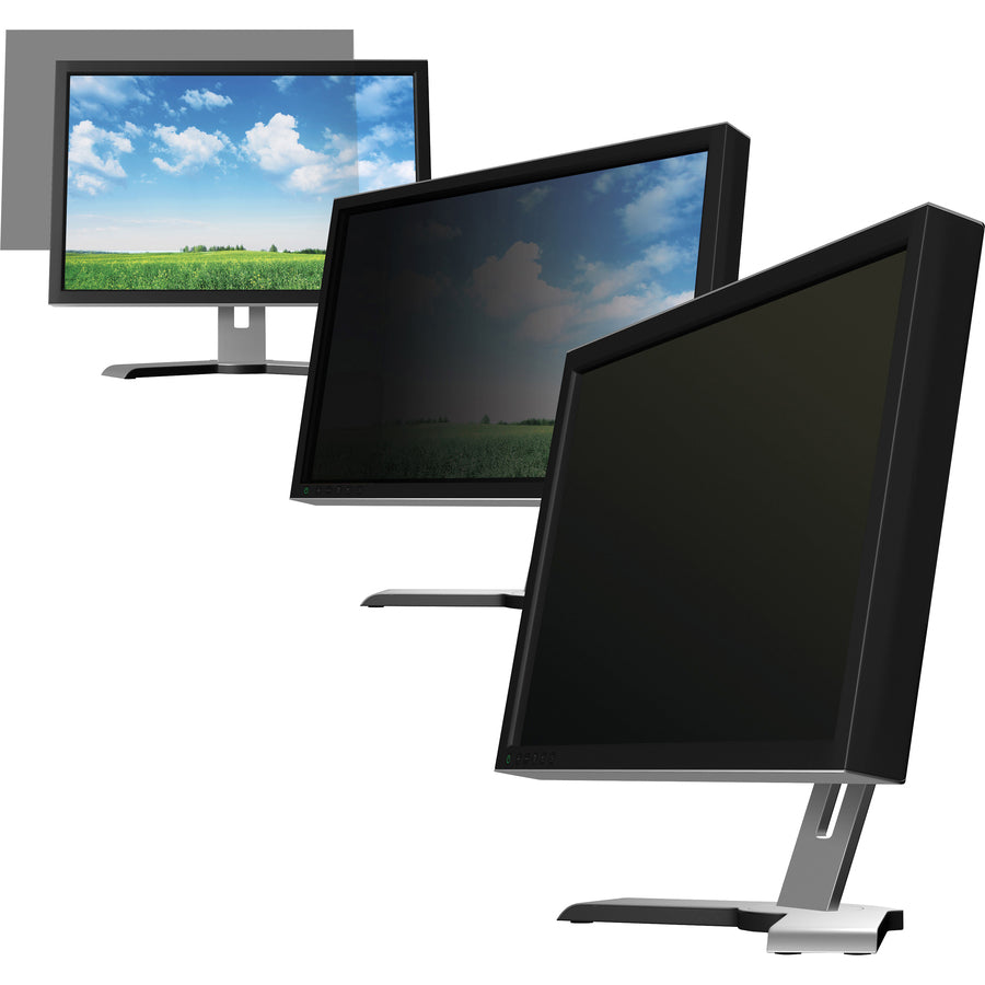 business-source-169-ratio-multipurpose-privacy-filter-black-for-widescreen-lcd-monitor-169-dust-resistant-anti-glare-1-pack_bsn20523 - 2