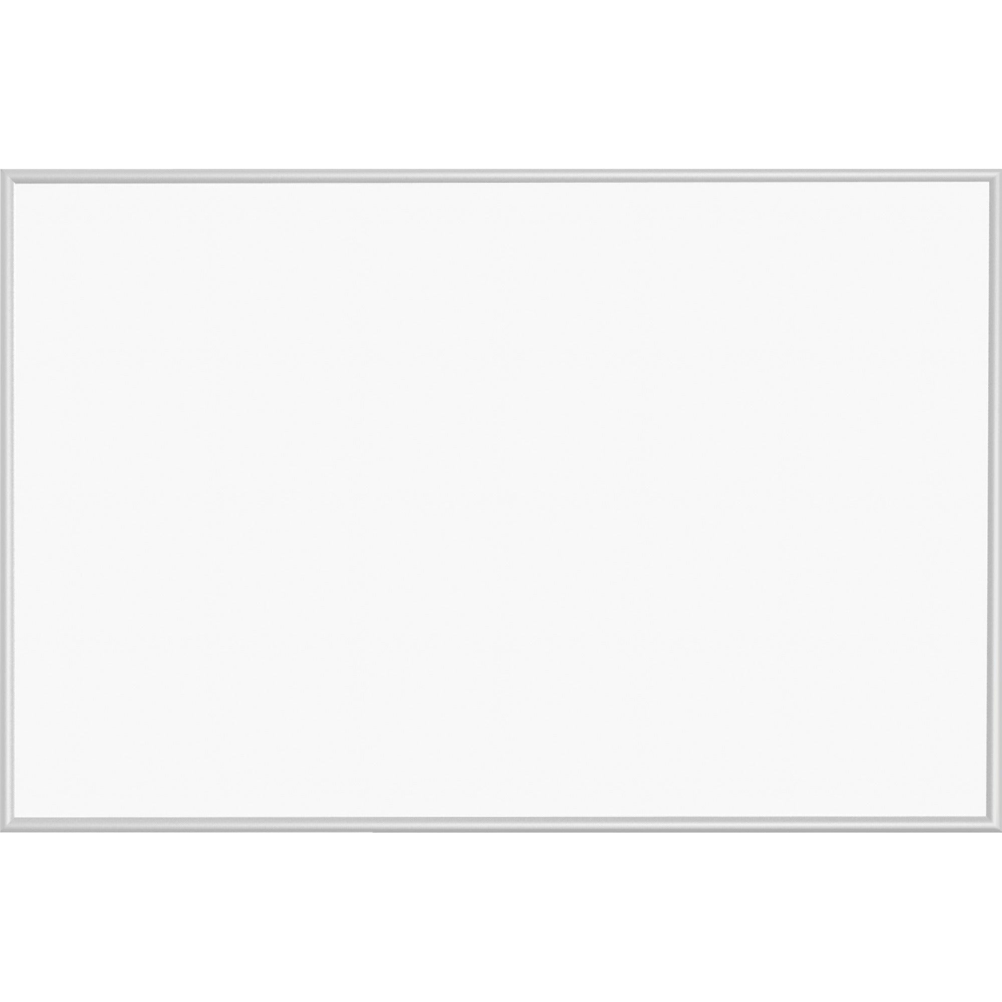 Lorell Dry-erase Board - 72" (6 ft) Width x 48" (4 ft) Height - White Styrene Surface - Silver Aluminum Frame - Rectangle - 1 Each