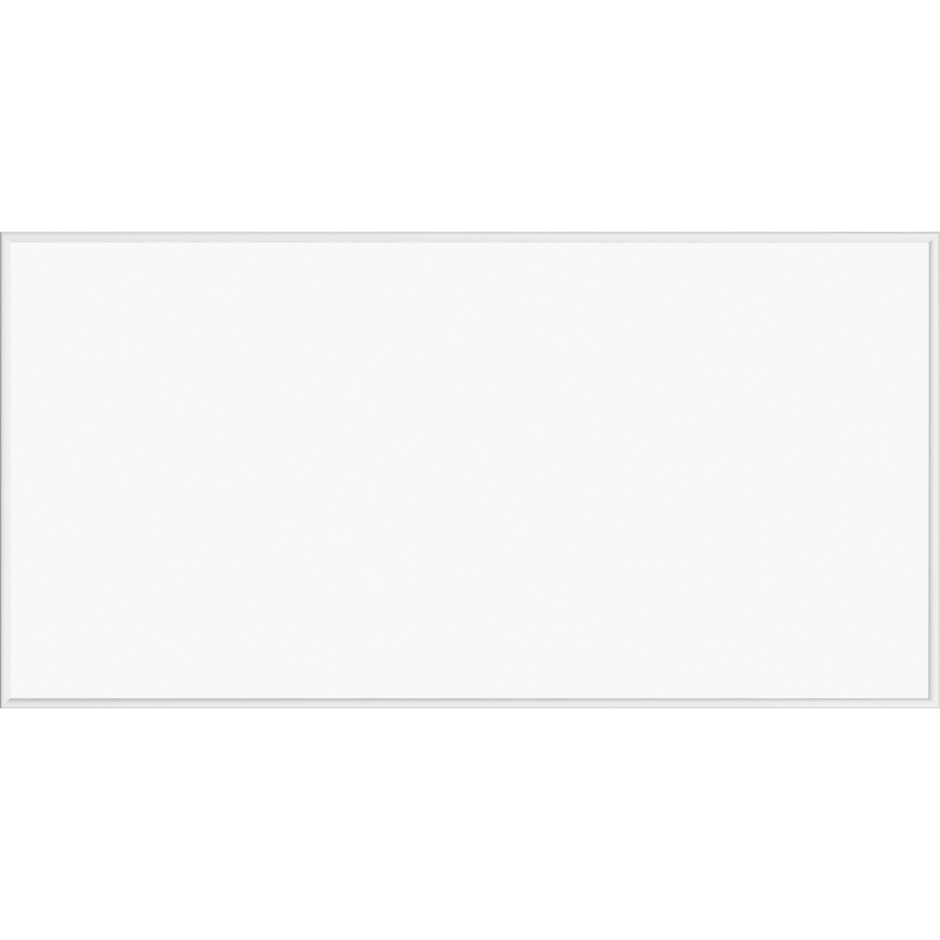 Lorell Dry-erase Board - 96" (8 ft) Width x 48" (4 ft) Height - White Styrene Surface - Silver Aluminum Frame - Rectangle - 1 Each