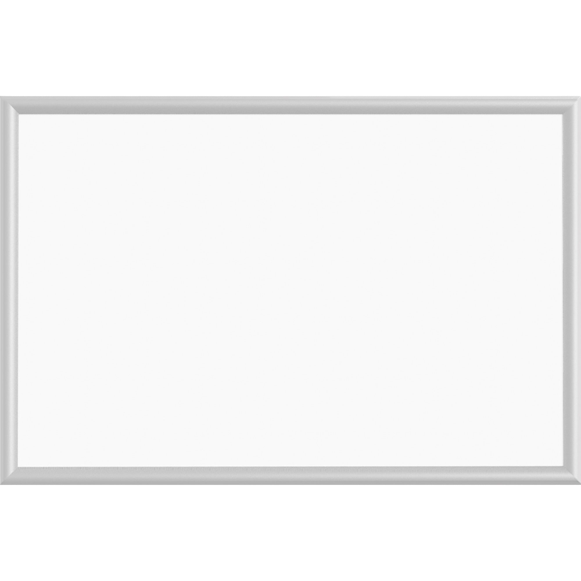Lorell Dry-erase Board - 36" (3 ft) Width x 24" (2 ft) Height - White Styrene Surface - White Aluminum Frame - Rectangle - 1 Each