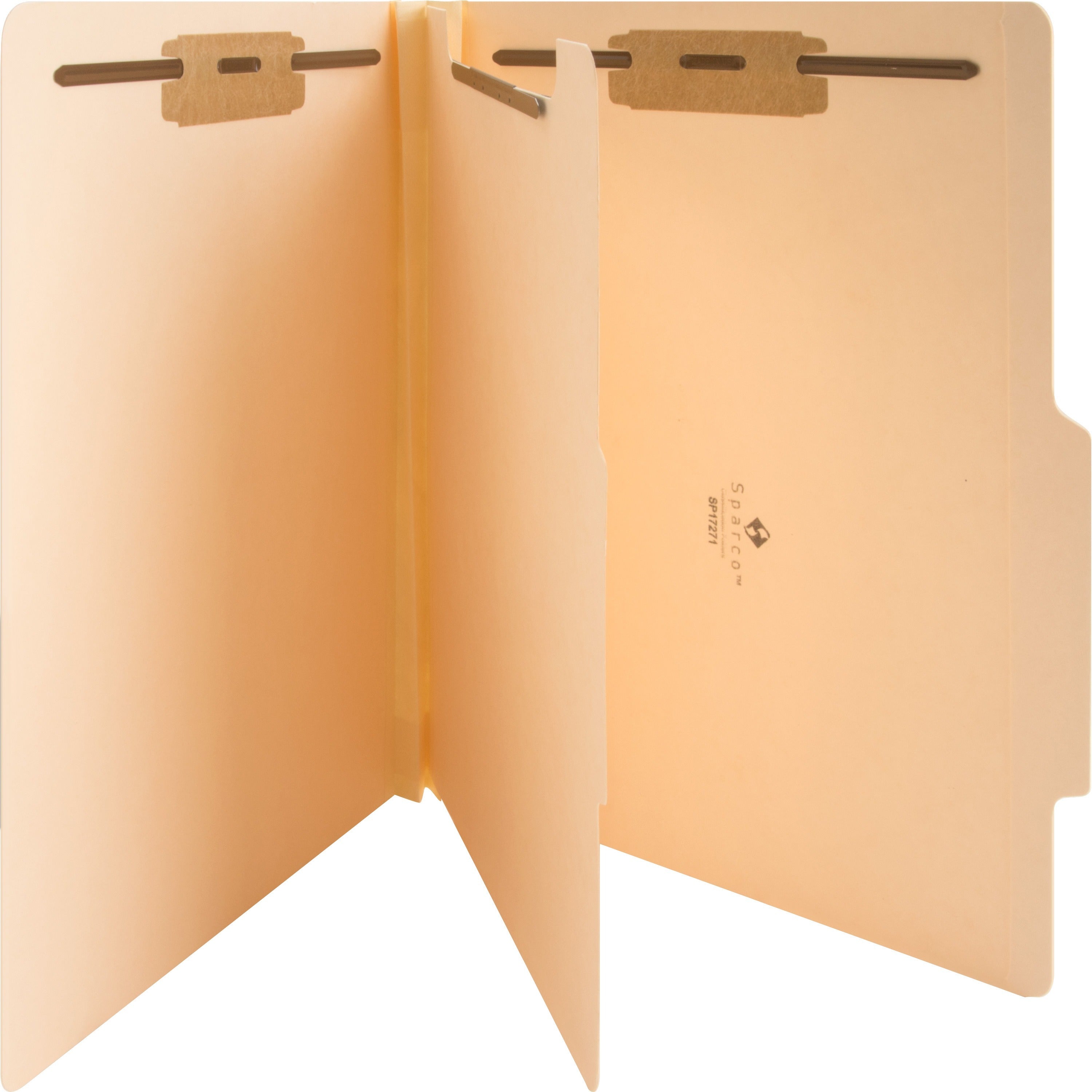 business-source-letter-recycled-classification-folder-8-1-2-x-11-2-expansion-2-fastener-capacity-end-tab-location-1-dividers-10%-recycled-10-box_bsn17271 - 1