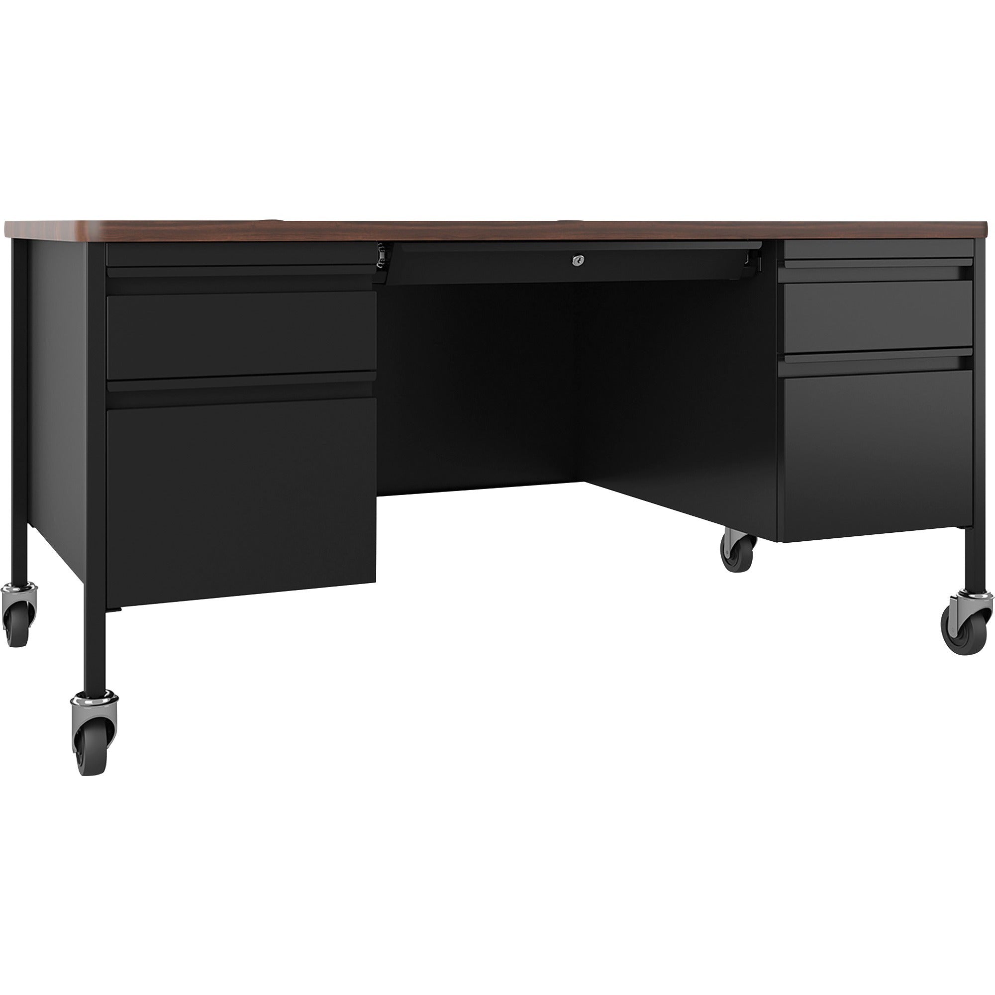 lorell-fortress-series-mobile-double-pedestal-teachers-desk-60-x-30295-box-file-drawers-double-pedestal-t-mold-edge_llr66945 - 1