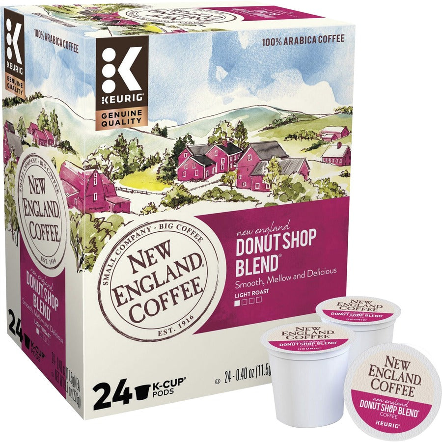 New England Coffee K-Cup Donut Shop Blend Coffee - Light - 24 / Box - 2