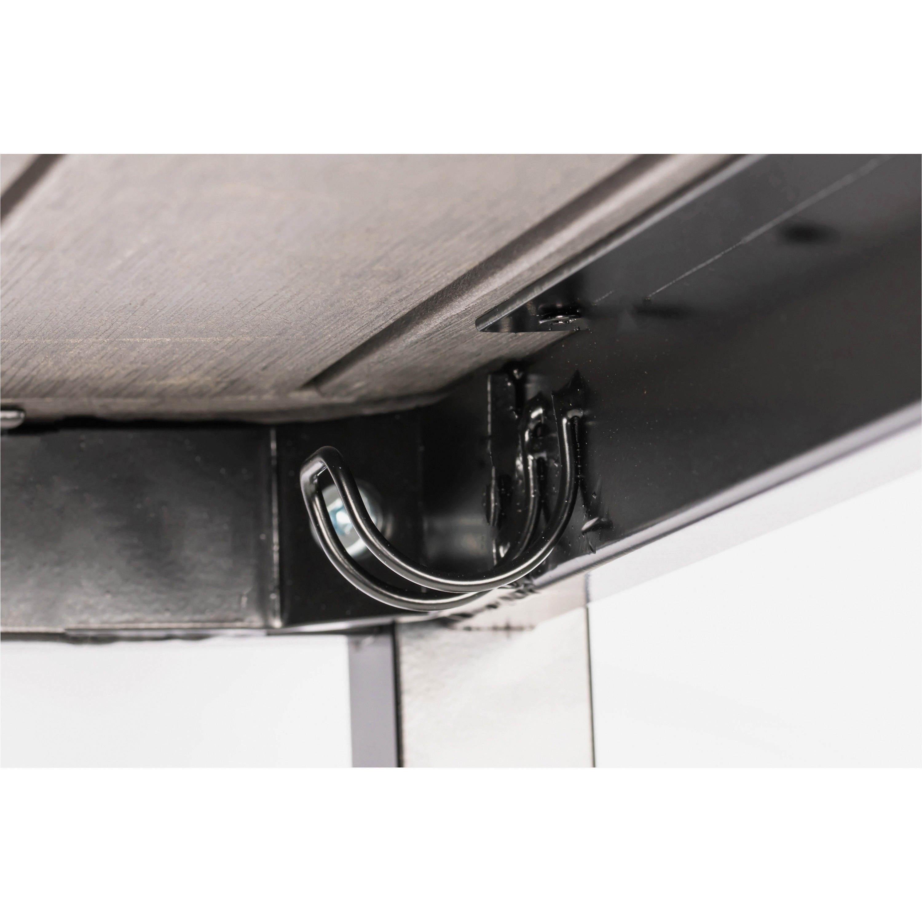 lorell-faux-wood-outdoor-table-for-table-topcharcoal-square-top-black-four-leg-base-4-legs-3660-table-top-length-x-3660-table-top-width-3075-height-assembly-required-1-each_llr42686 - 2