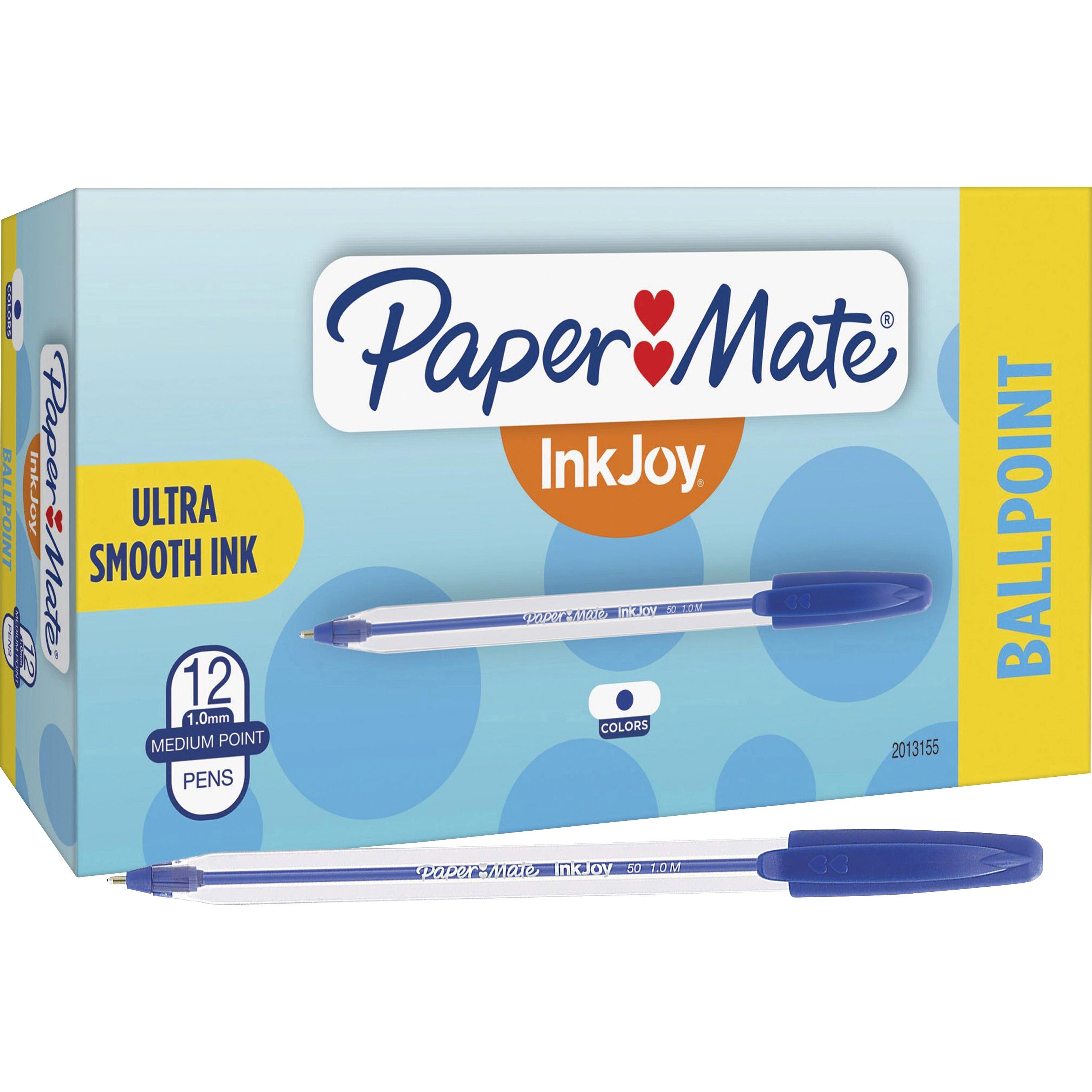 paper-mate-inkjoy-50-stick-ballpoint-pens-medium-pen-point-blue-1-dozen_pap2013155 - 1