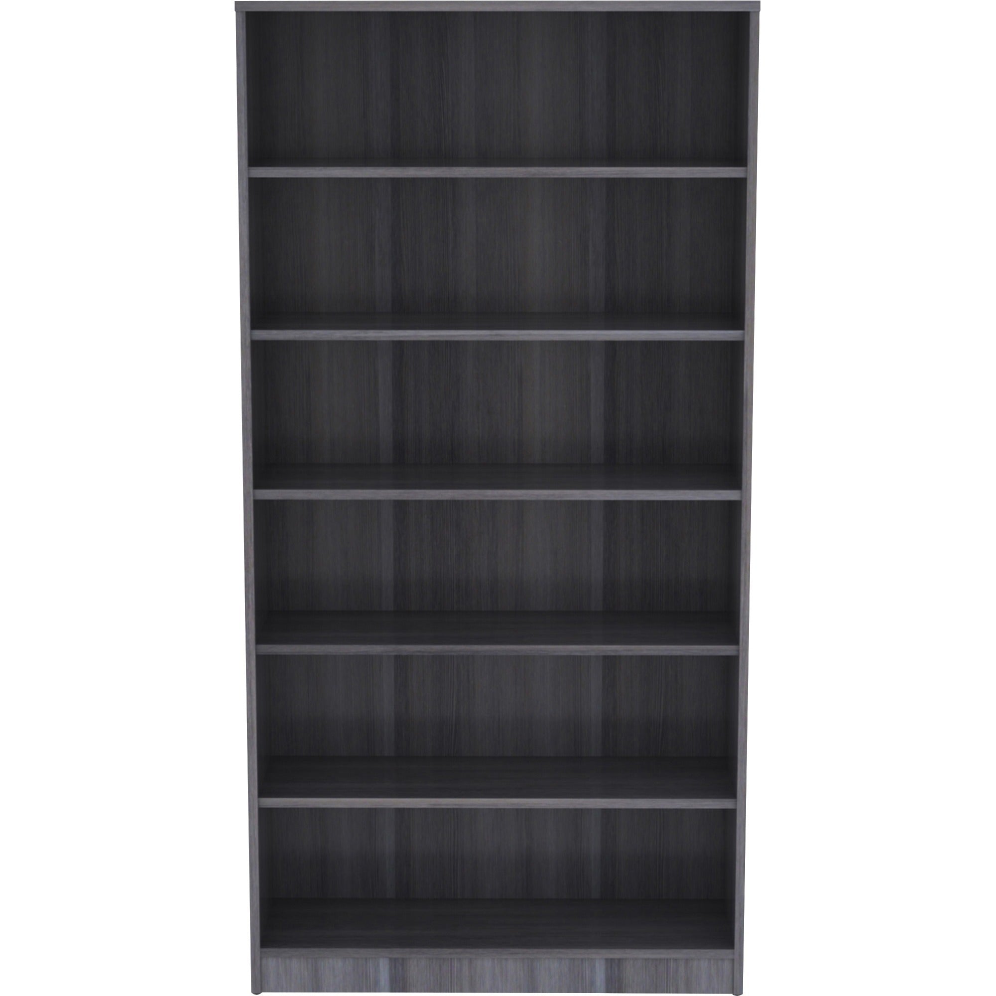 lorell-laminate-bookcase-6-shelfves-72-height-x-36-width-x-12-depth-thermally-fused-laminate-1-each_llr69565 - 2