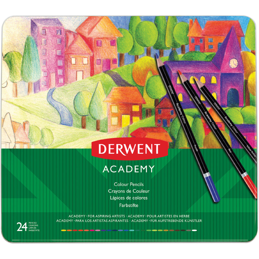 derwent-academy-color-pencils-33-mm-lead-diameter-acid-yellow-cadmium-yellow-orange-deep-red-red-rose-bright-pink-purple-ultramarine-light-blue-blue--lead-wood-barrel-24-set_mea2301938 - 2