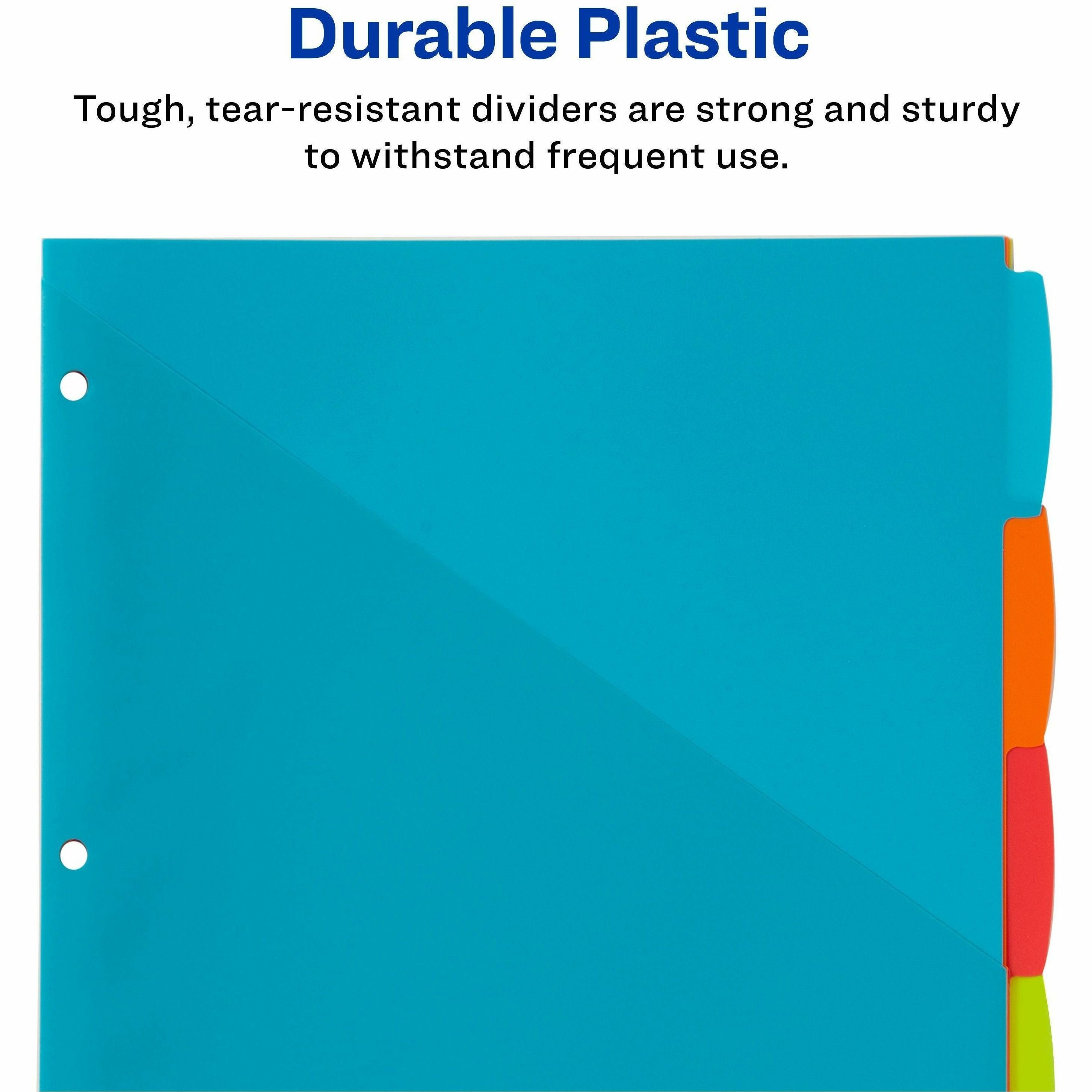 Avery Multipurpose Label - Multicolor - Plastic - 2 - 3