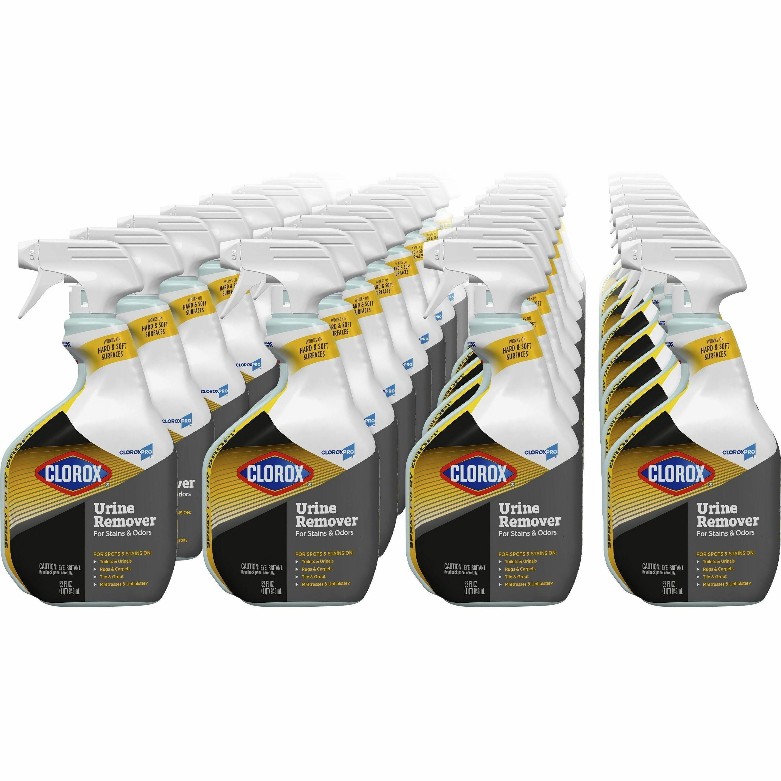 CloroxPro Urine Remover for Stains and Odors Spray - 32 fl oz (1 quart) - 216 / Bundle - Bleach-free - White - 1