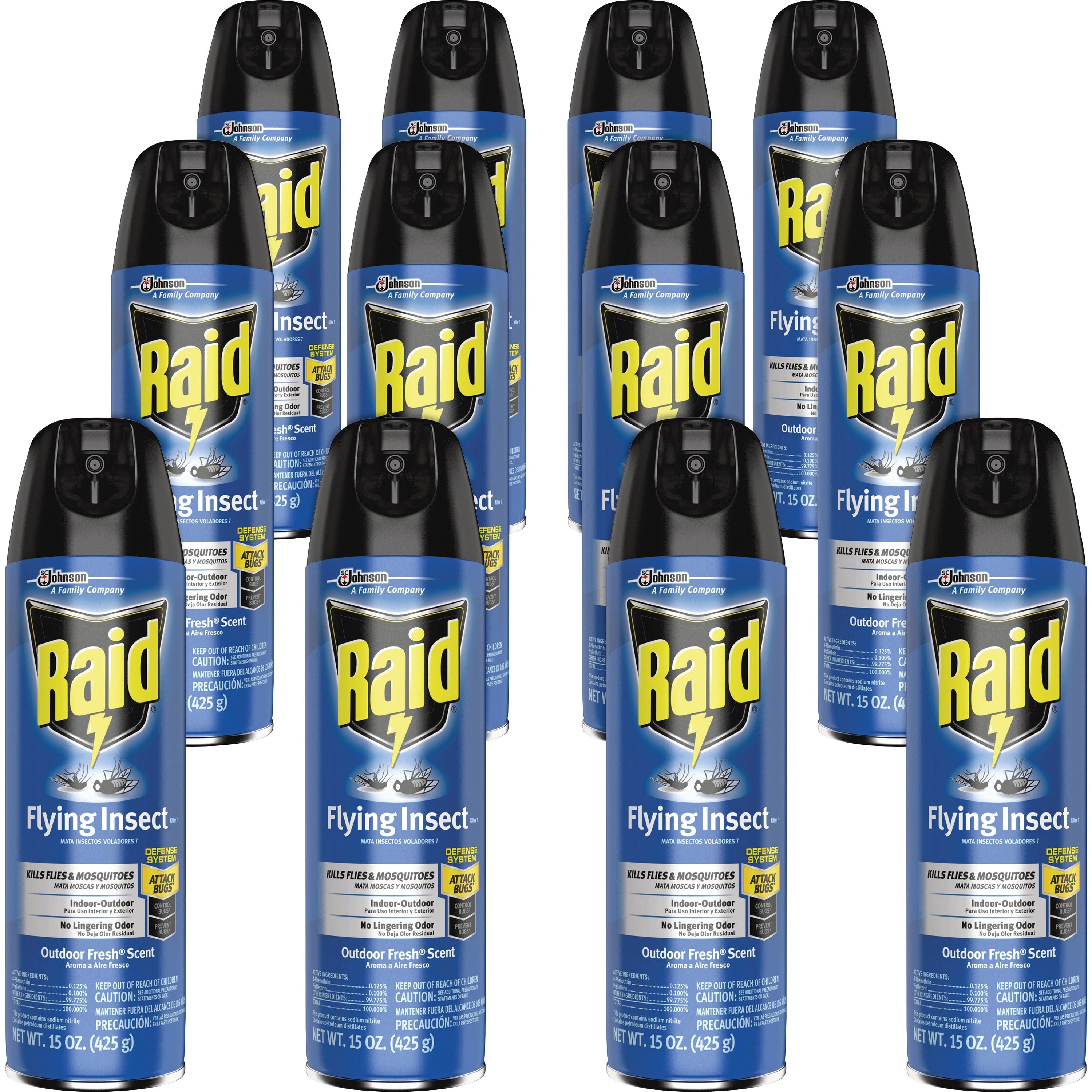 raid-flying-insect-spray-spray-kills-mosquitoes-flies-wasp-hornet-asian-ladybeetle-yellow-jacket-boxelder-bug-fruit-fly-gnats-moths-15-fl-oz-off-white-12-carton_sjn300816ct - 1