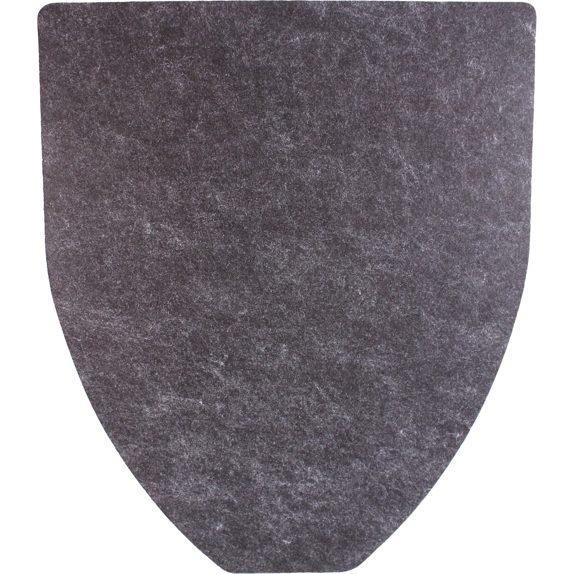 Genuine Joe Disposable Urinal Floor Mat - Urinal - 21" Length x 17.40" Width x 0.300" Thickness - Fiber - Charcoal Black - 6 / Carton
