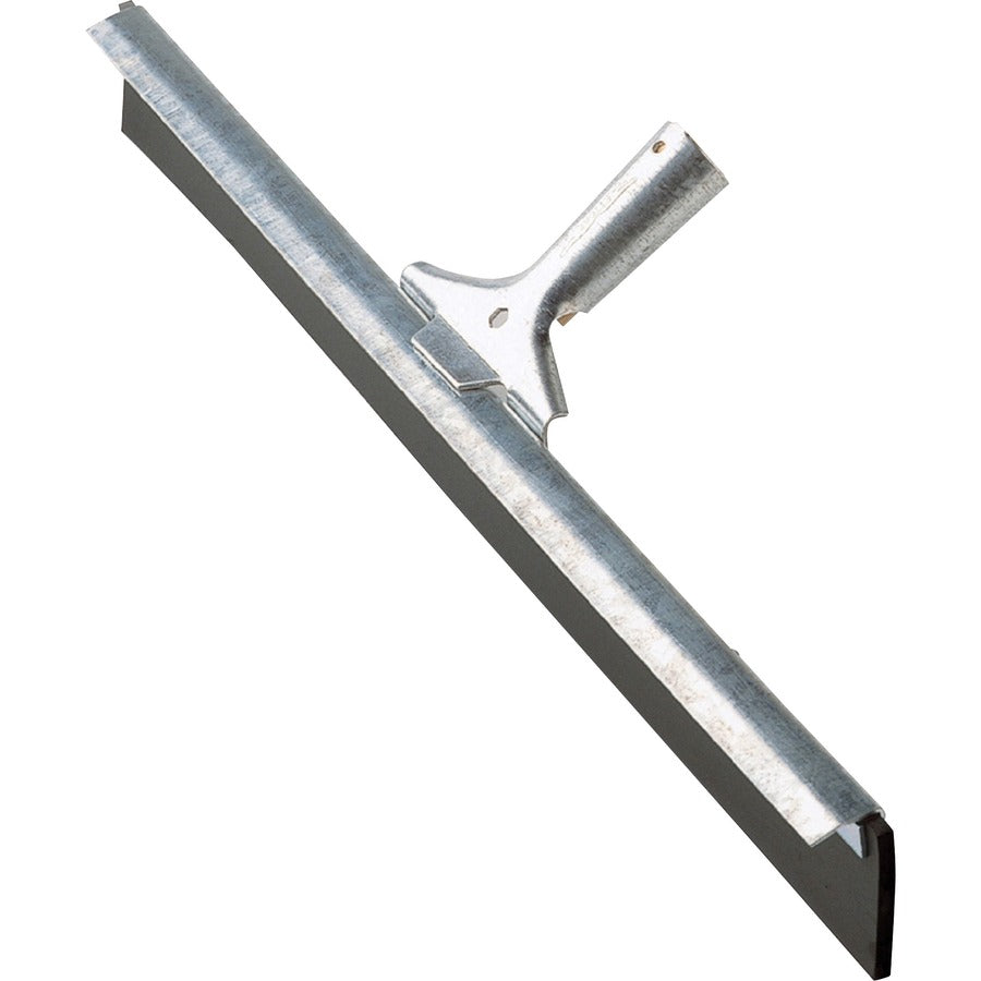 ettore-straight-steel-floor-squeegee-rubber-blade-45-height-x-24-width-x-55-length-durable-sturdy-changeable-blade-rust-proof-long-lasting-steel-gray-6-carton_eto54024ct - 2