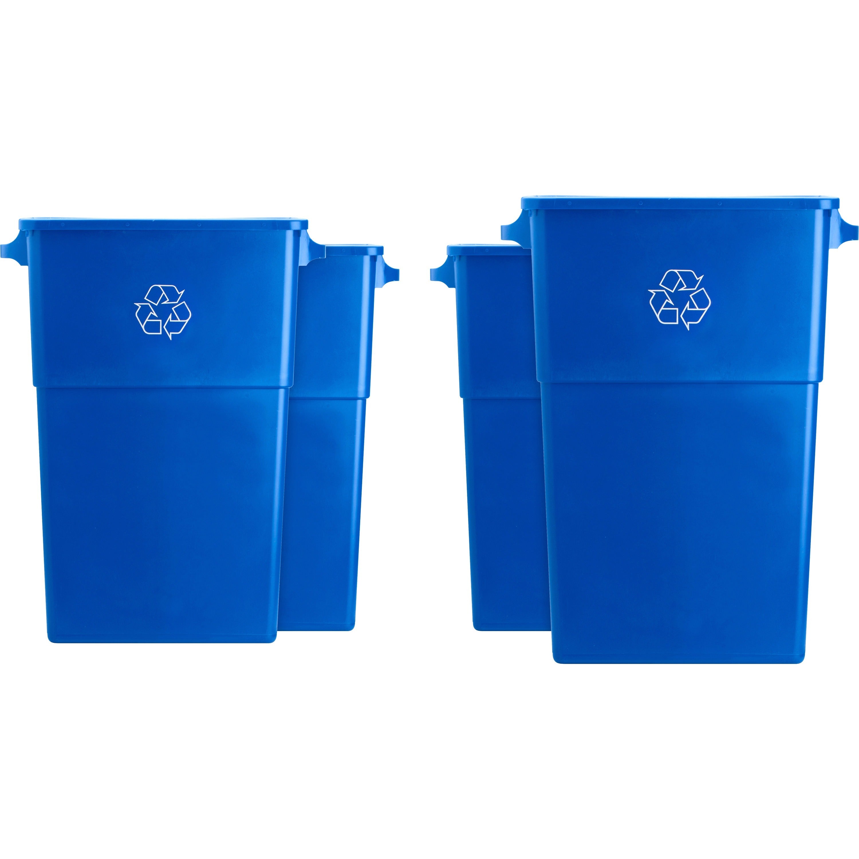 genuine-joe-23-gallon-recycling-container-23-gal-capacity-rectangular-30-height-x-225-width-x-11-depth-blue-white-4-carton_gjo57258ct - 1