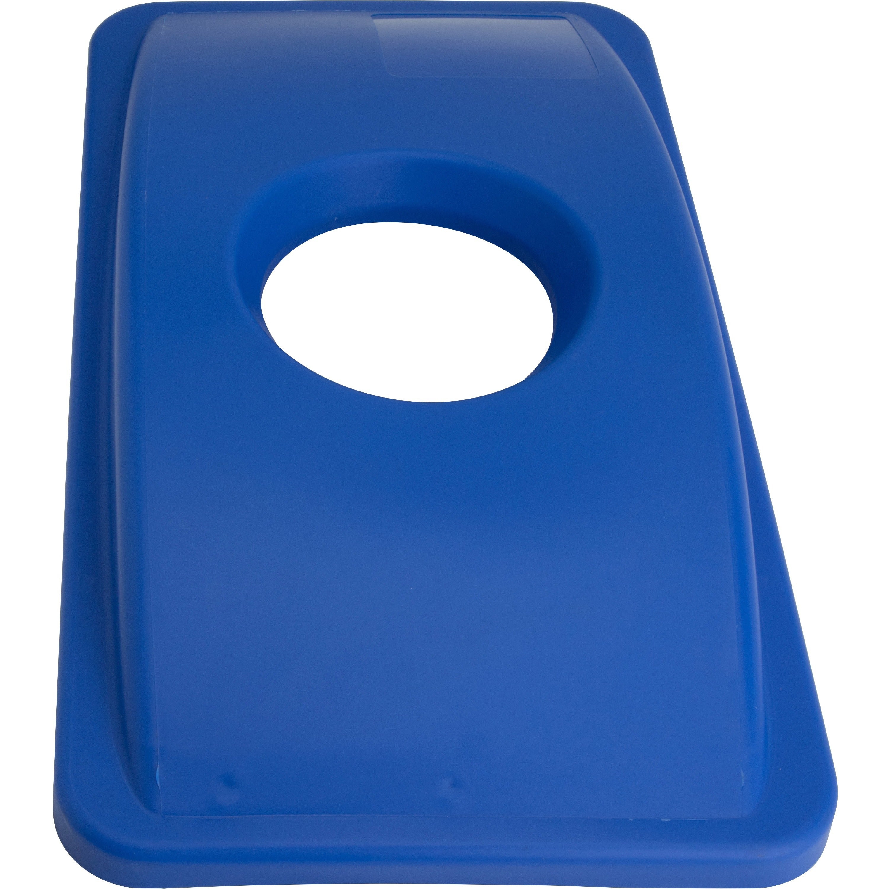 Genuine Joe 23-gallon Recycling Bin Round Cutout Lid - Round - 4 / Carton - Blue - 2