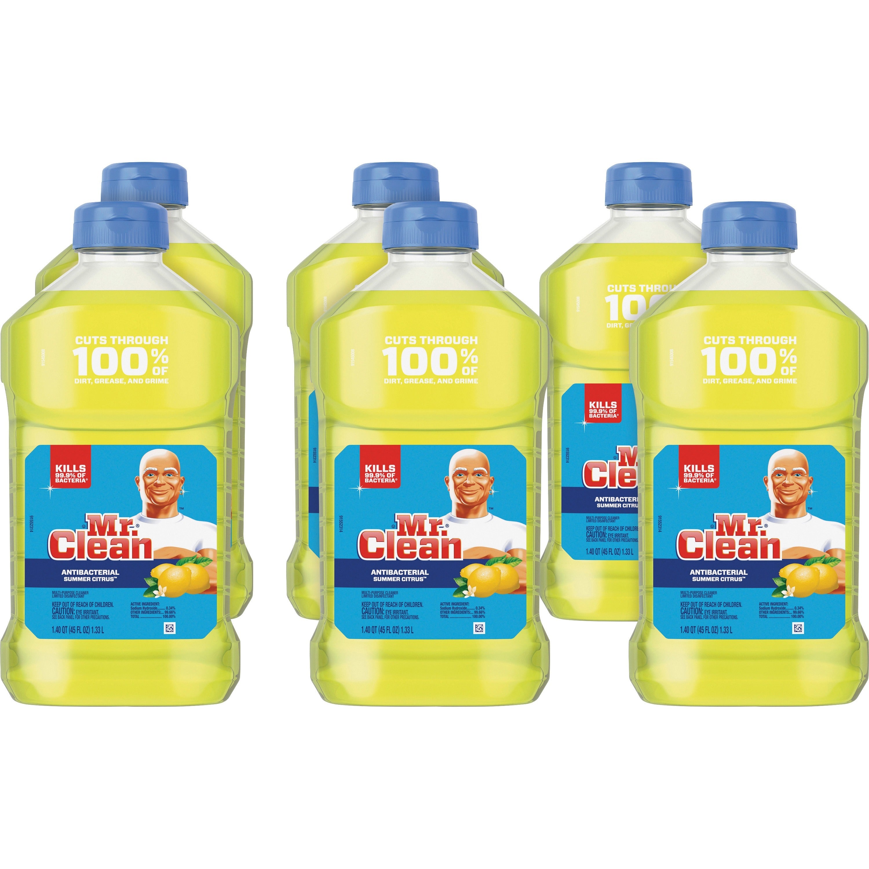 mr-clean-antibacterial-cleaner-45-fl-oz-14-quart-summer-citrus-lemon-scent-6-carton-antibacterial-freshen-yellow_pgc77131ct - 1