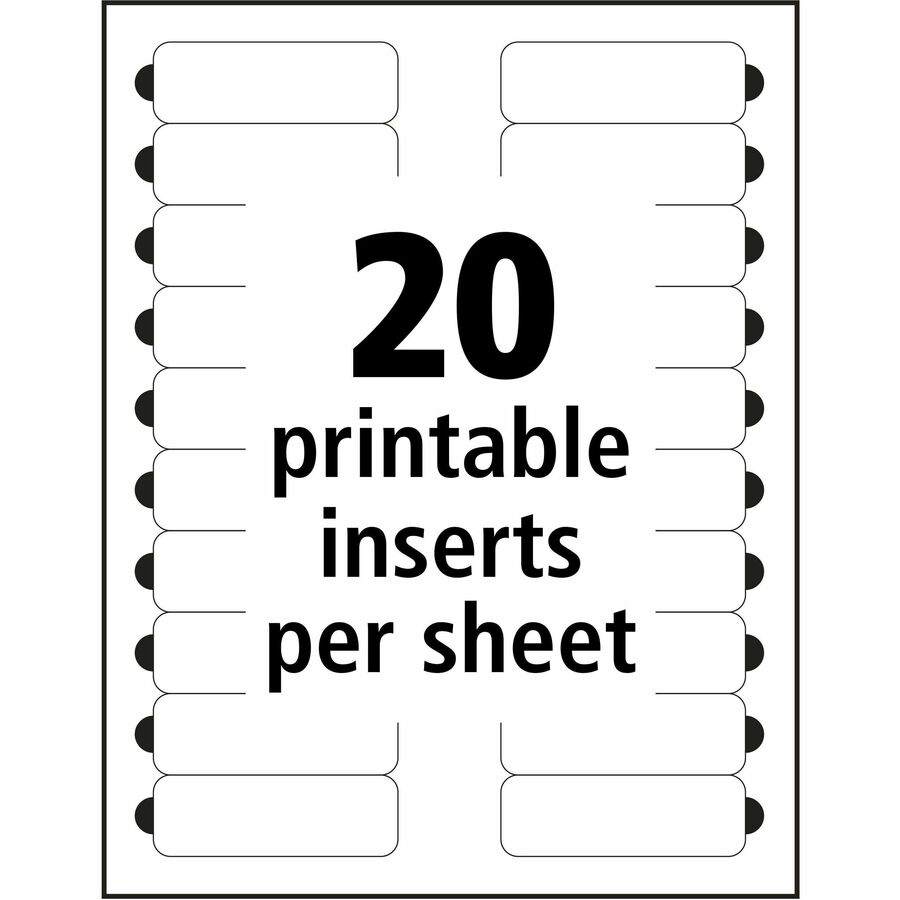 The Mighty Badge The Mighty Badge Printable Insert Sheets, 100 Clear Inserts, Inkjet - 1" x 3" - 100 / Pack - Printable, Non-adhesive, Reusable - Clear - 3