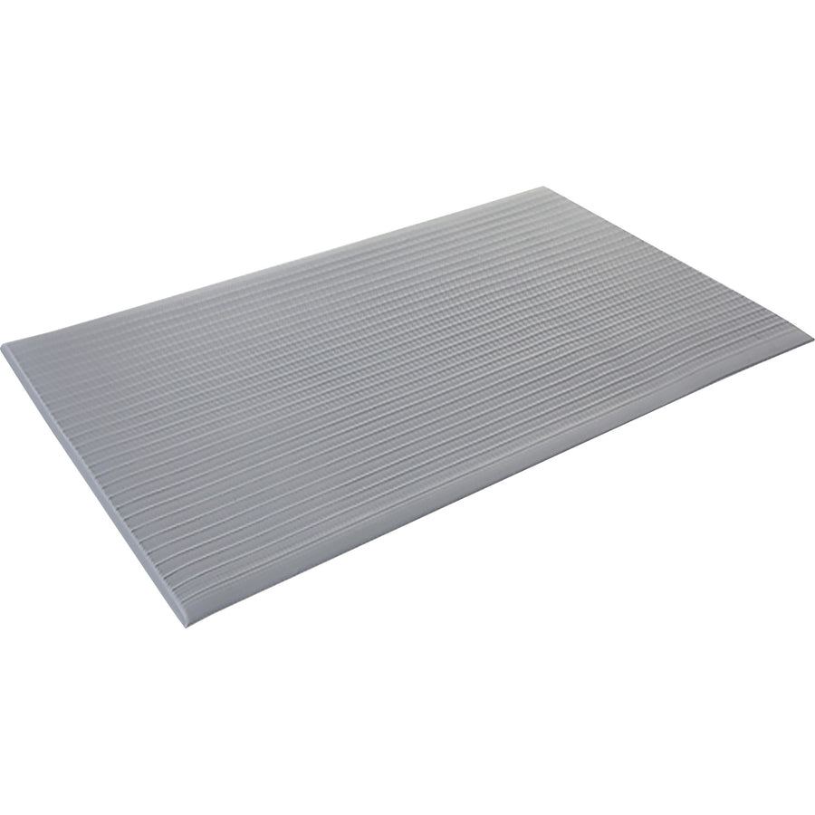 genuine-joe-air-step-mat-exercise-60-length-x-36-width-x-0375-thickness-rectangular-vinyl-foam-gray-1each_gjo00086 - 2