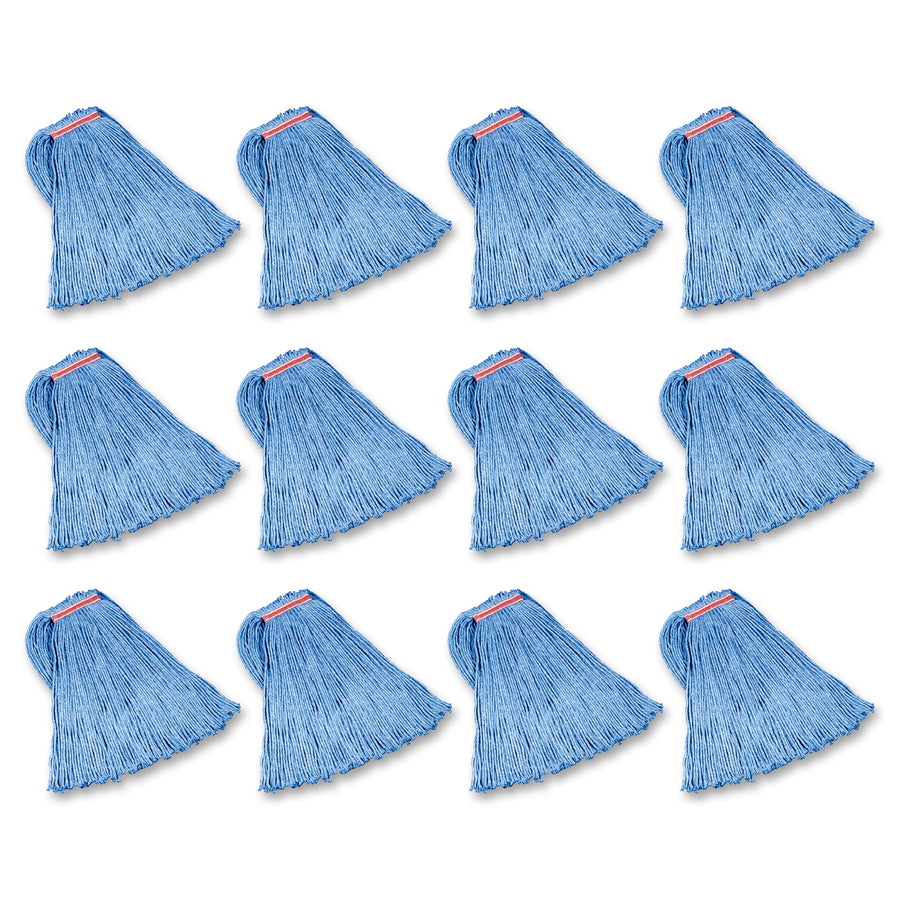 rubbermaid-commercial-1-headband-dura-pro-wet-mop-cotton-head-4-ply-cut-ends-absorbent-durable-12-carton-blue_rcpf51800be - 2