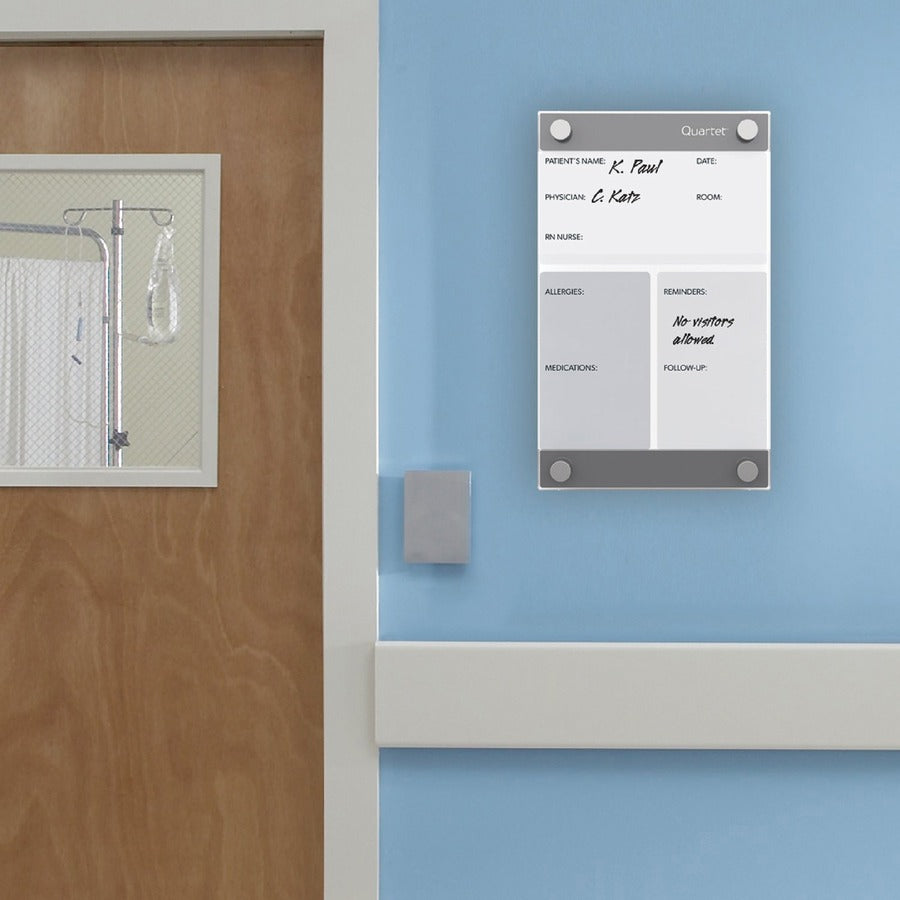 quartet-infinity-customizable-glass-dry-erase-board-85-07-ft-width-x-11-09-ft-height-clear-white-glass-surface-rectangle-horizontal-vertical-magnetic-assembly-required-1-each_qrtgi8511 - 2