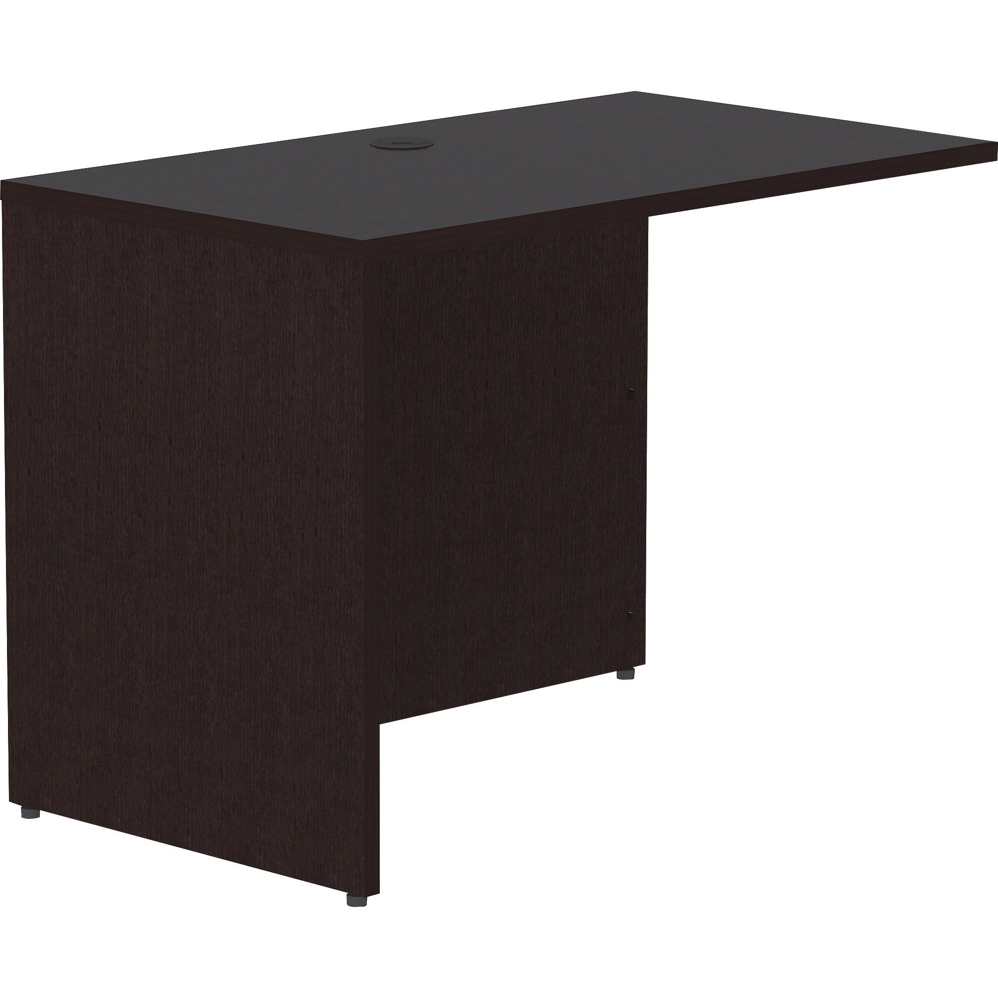 Lorell Essentials Series Return Shell - 42" x 24"29.5" Return Shell, 1" Top - Finish: Espresso - 1