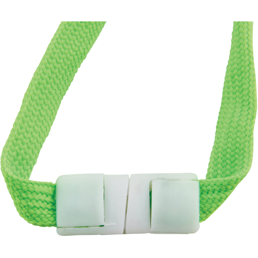 advantus-neon-breakaway-lanyard-12-pack-05-width-x-36-length-neon-green_avt97588 - 2