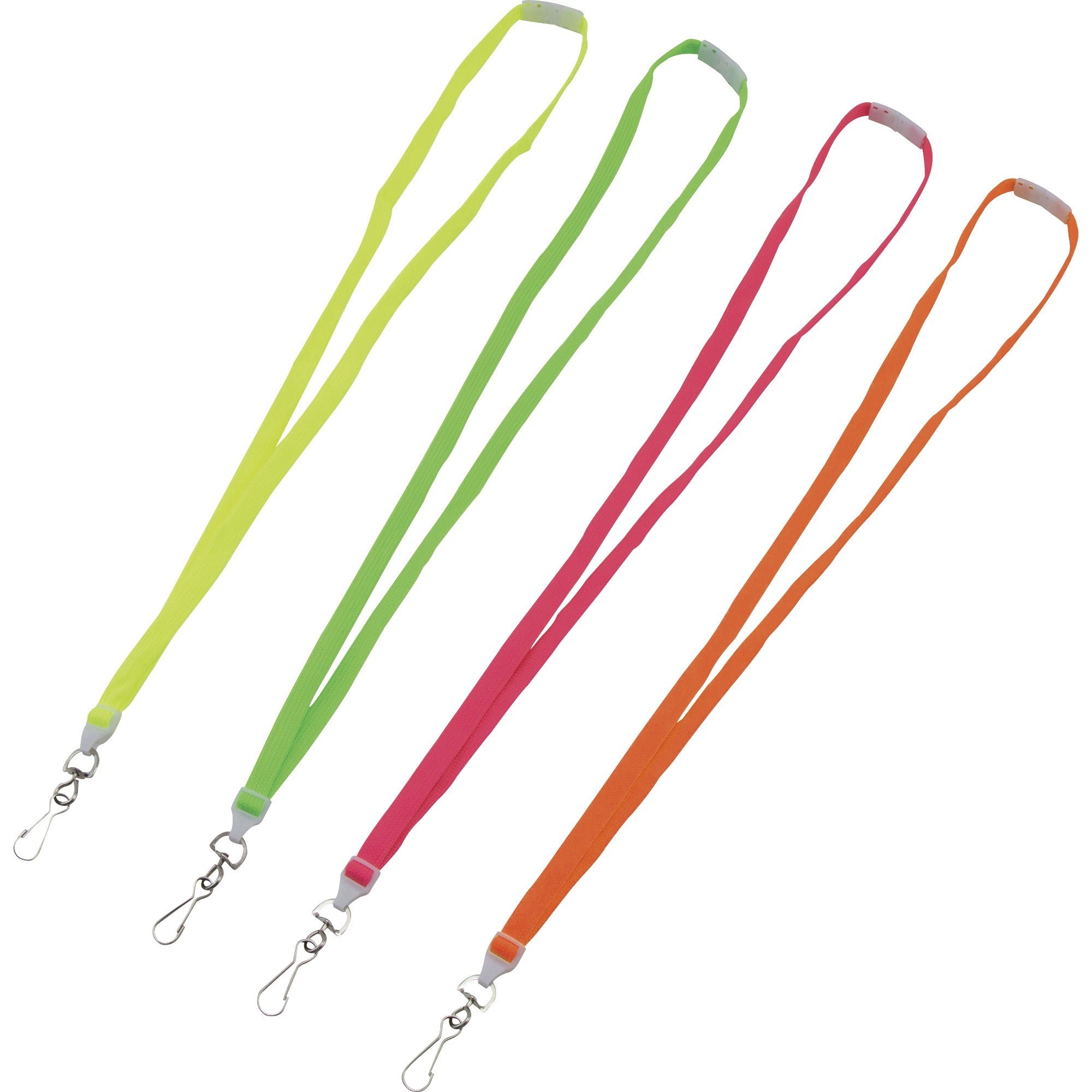 advantus-neon-breakaway-lanyard-12-pack-05-width-x-36-length-neon-pink_avt97587 - 1