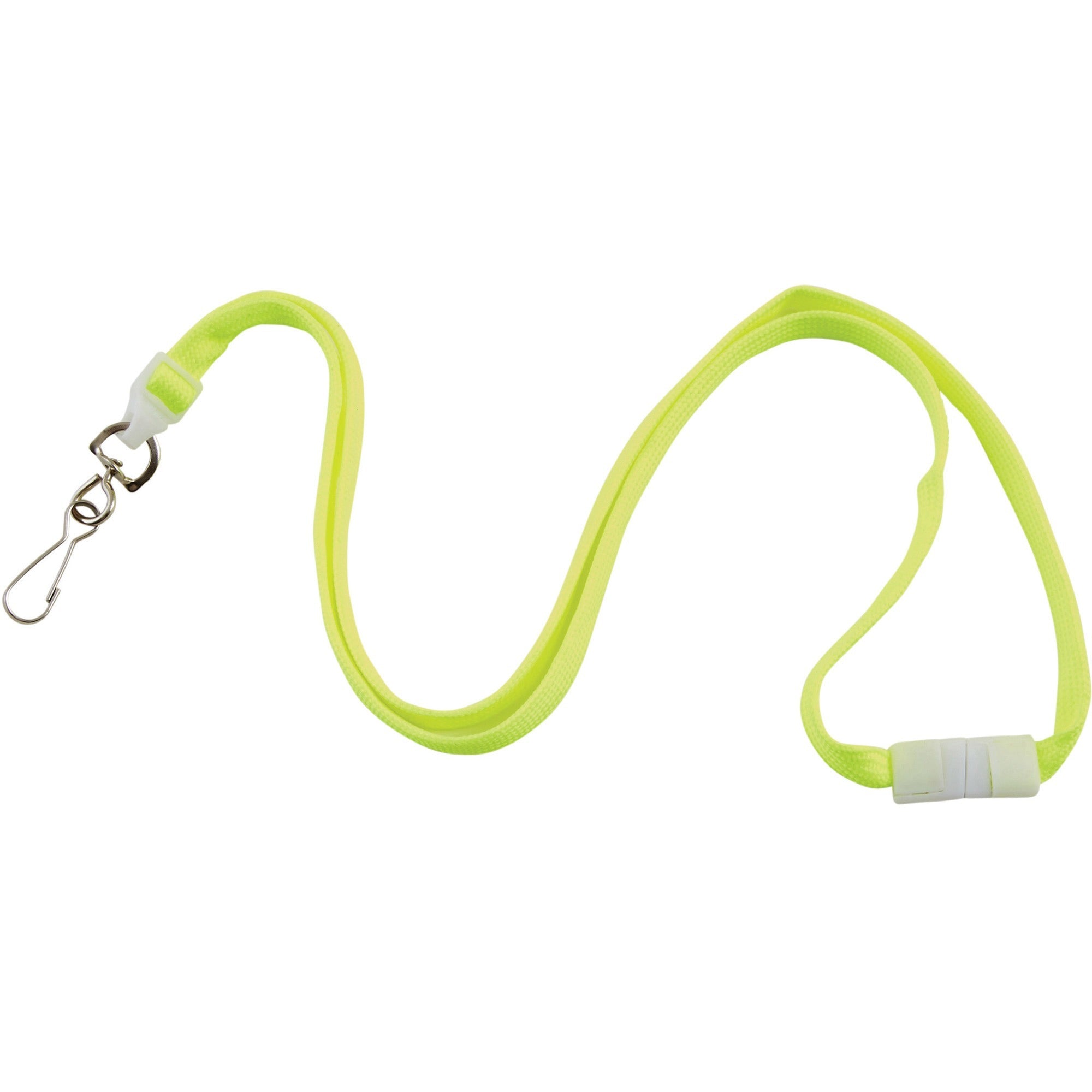 advantus-neon-breakaway-lanyard-12-pack-05-width-x-36-length-neon-yellow_avt97589 - 1