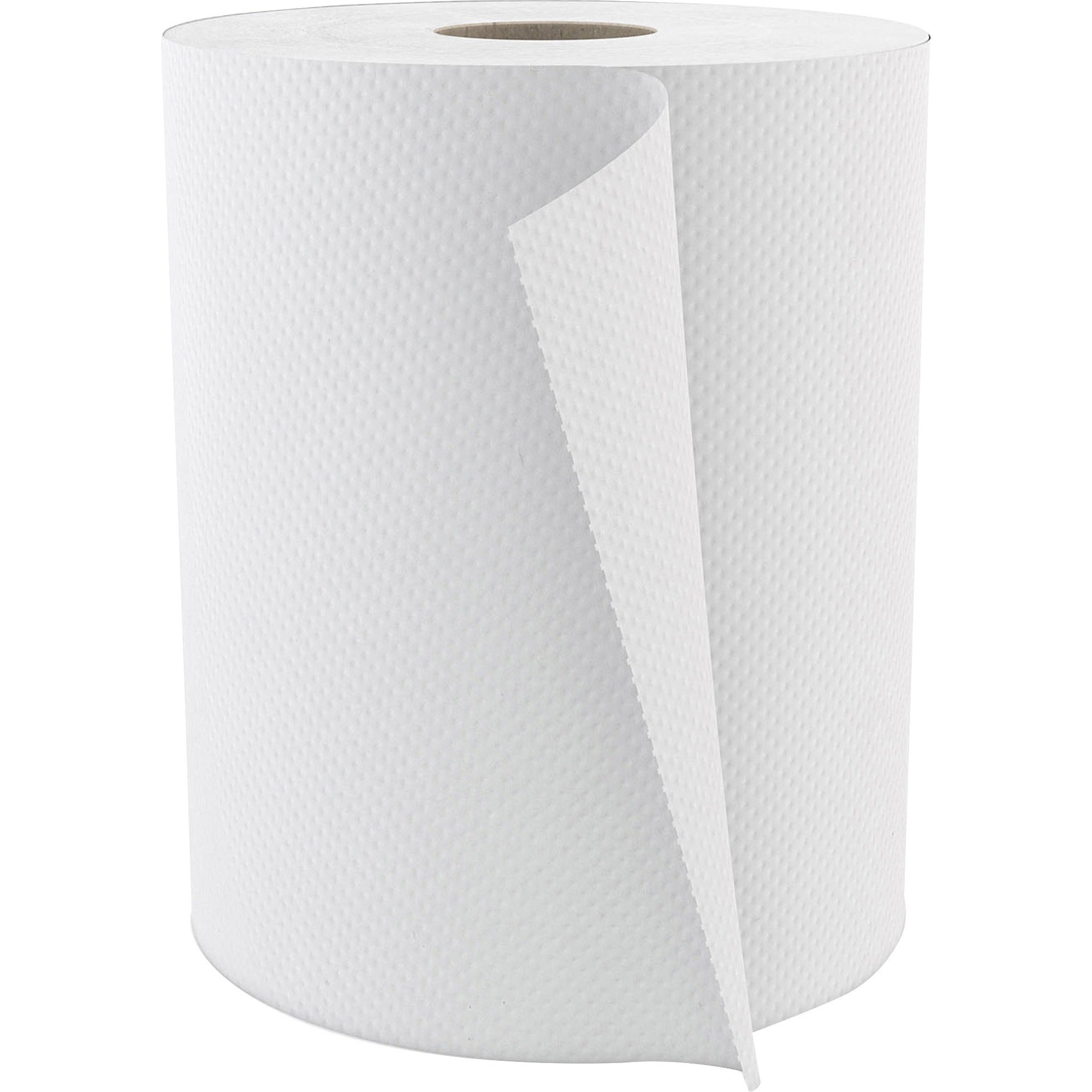 Cascades PRO Select Roll Paper Towel - 1 Ply - 7.80" x 600 ft - White - Paper - Absorbent - For Hand, Education, Industry, Food Service - 12 / Carton