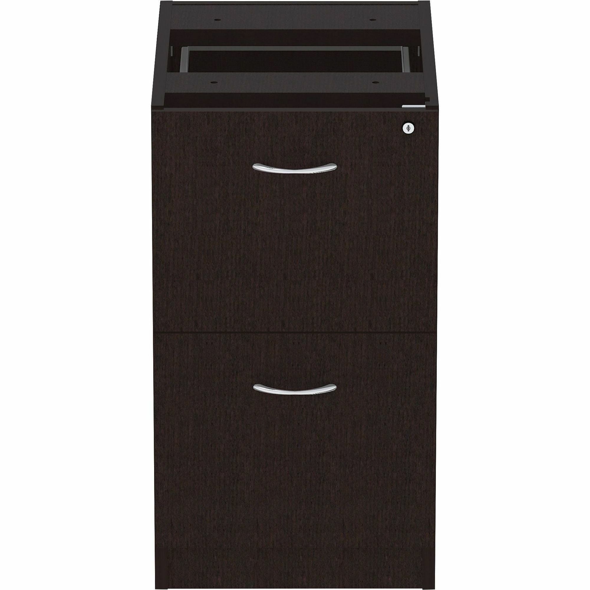 lorell-essentials-series-file-file-fixed-file-cabinet-16-x-22-x-283-pedestal-finish-espresso-silver-brush_llr18221 - 2