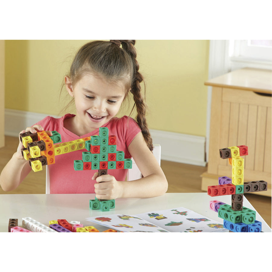learning-resources-mathlink-cubes-big-builders-skill-learning-imagination-building-stem-creativity-mathematics-5-9-year-multi_lrnler9291 - 2