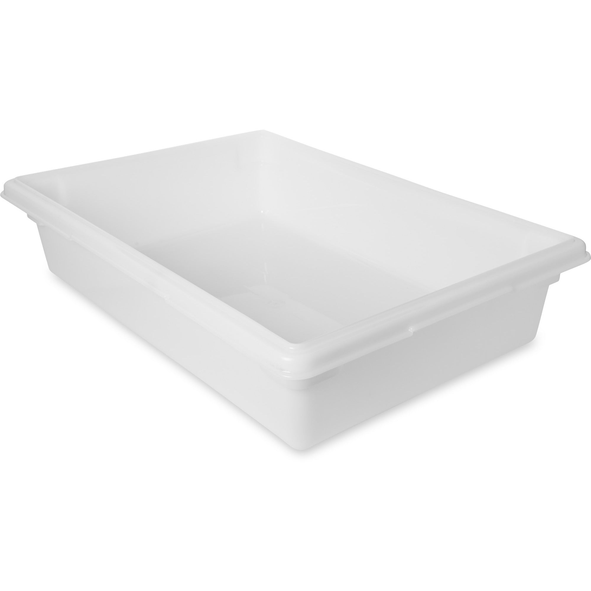 Rubbermaid Commercial 8.5-Galloon Food/Tote Boxes - Transporting, Storing - Dishwasher Safe - White - Plastic, Polyethylene Body - 6 / Carton - 1