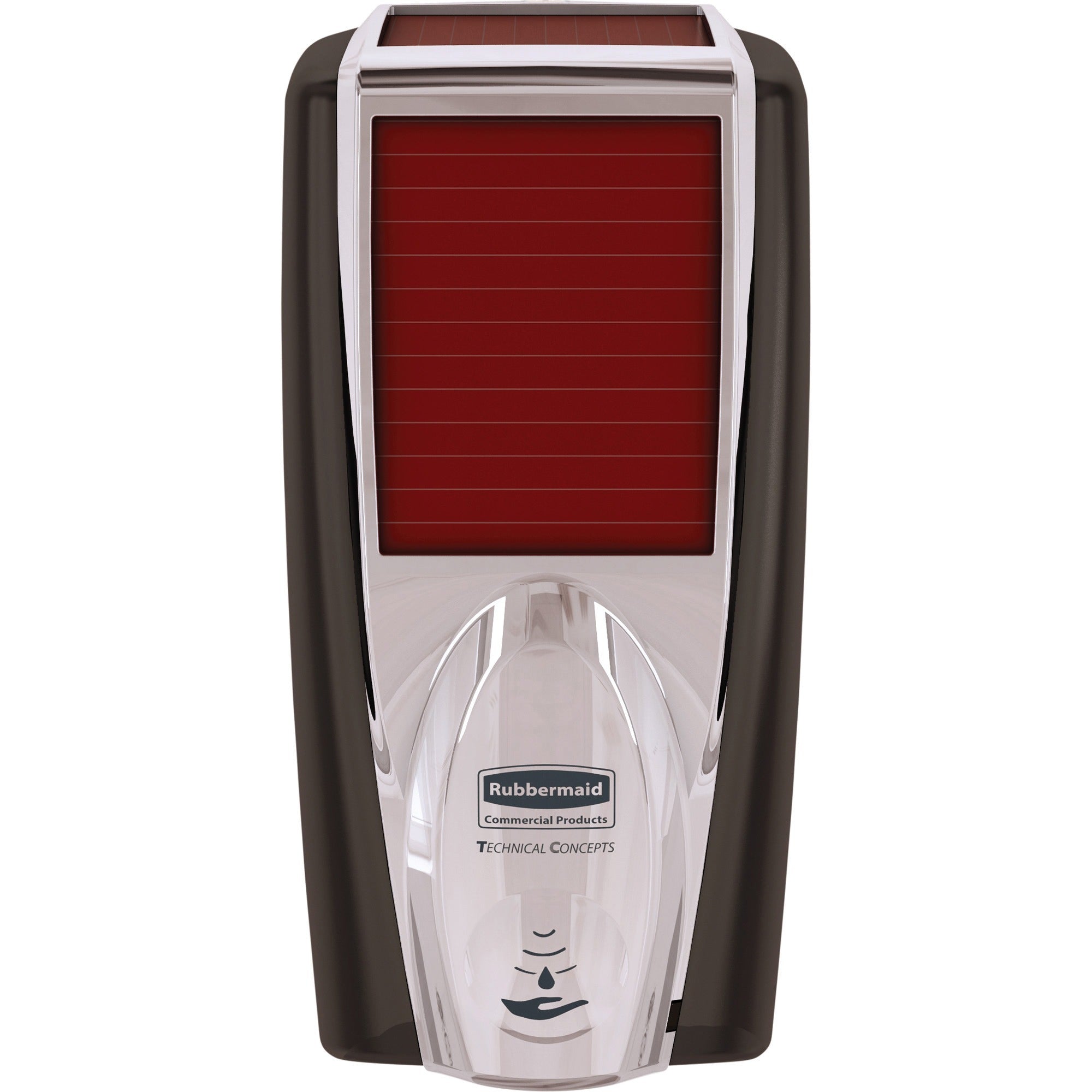 rubbermaid-commercial-lumecell-autofoam-dispensers-automatic-116-quart-capacity-touch-free-black-chrome-10-carton_rcp1980826ct - 1