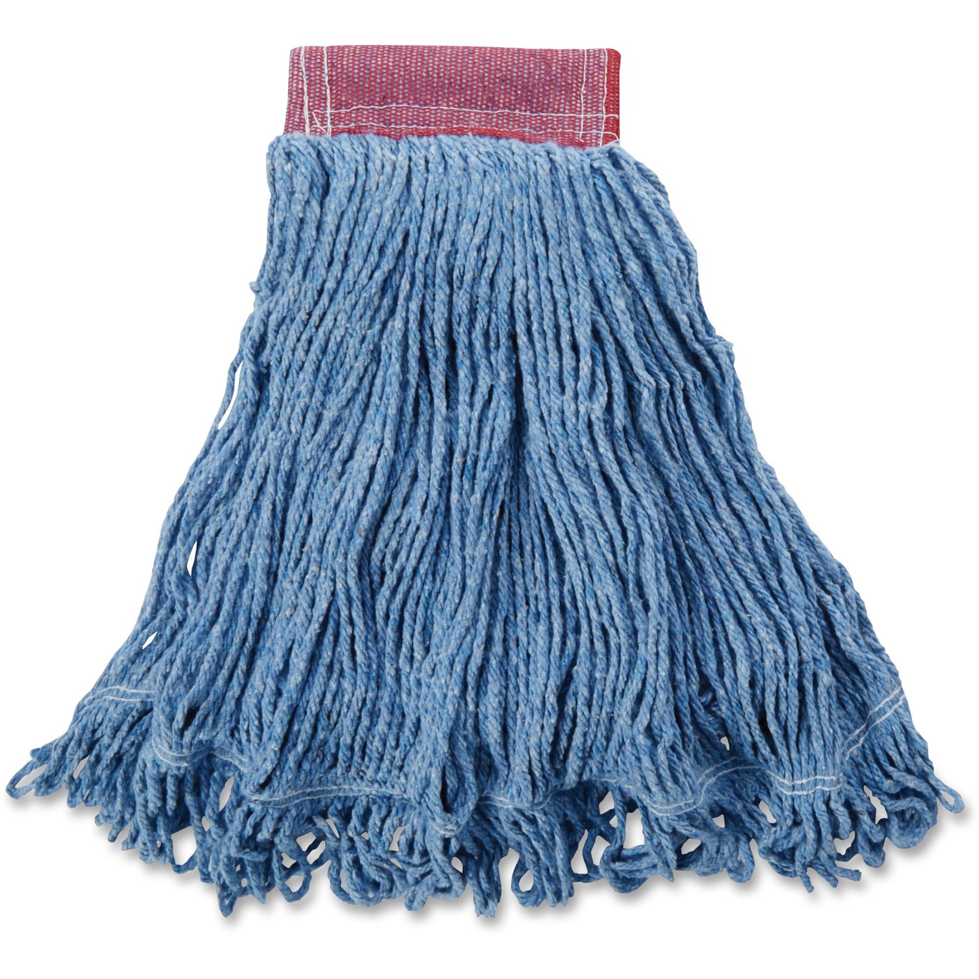 rubbermaid-commercial-super-stitch-24-oz-blend-wet-mop-heads-antimicrobial-cotton-synthetic-yarn-blue-6-carton_rcpd253bluct - 1