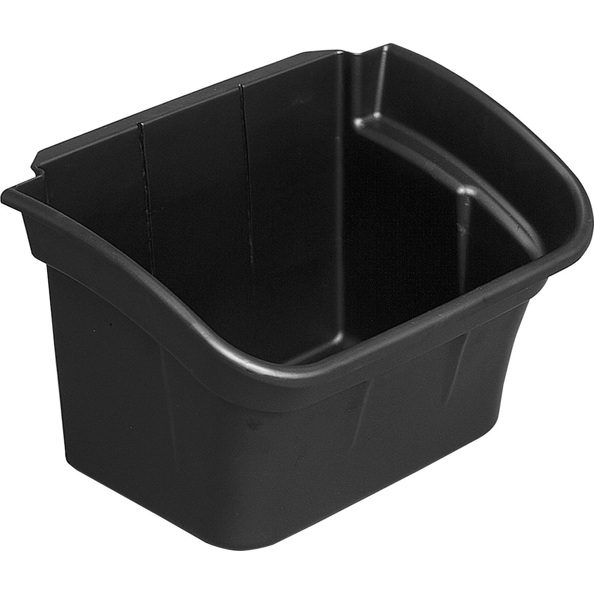 rubbermaid-commercial-utility-cart-4-gallon-bin-121-length-x-17-width-x-125-height-plastic-black_rcp335488blact - 1