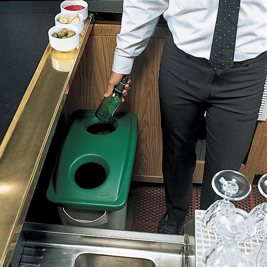 rubbermaid-commercial-slim-jim-bottle-can-recycling-top-rectangular-4-carton-blue_rcp269288bect - 2