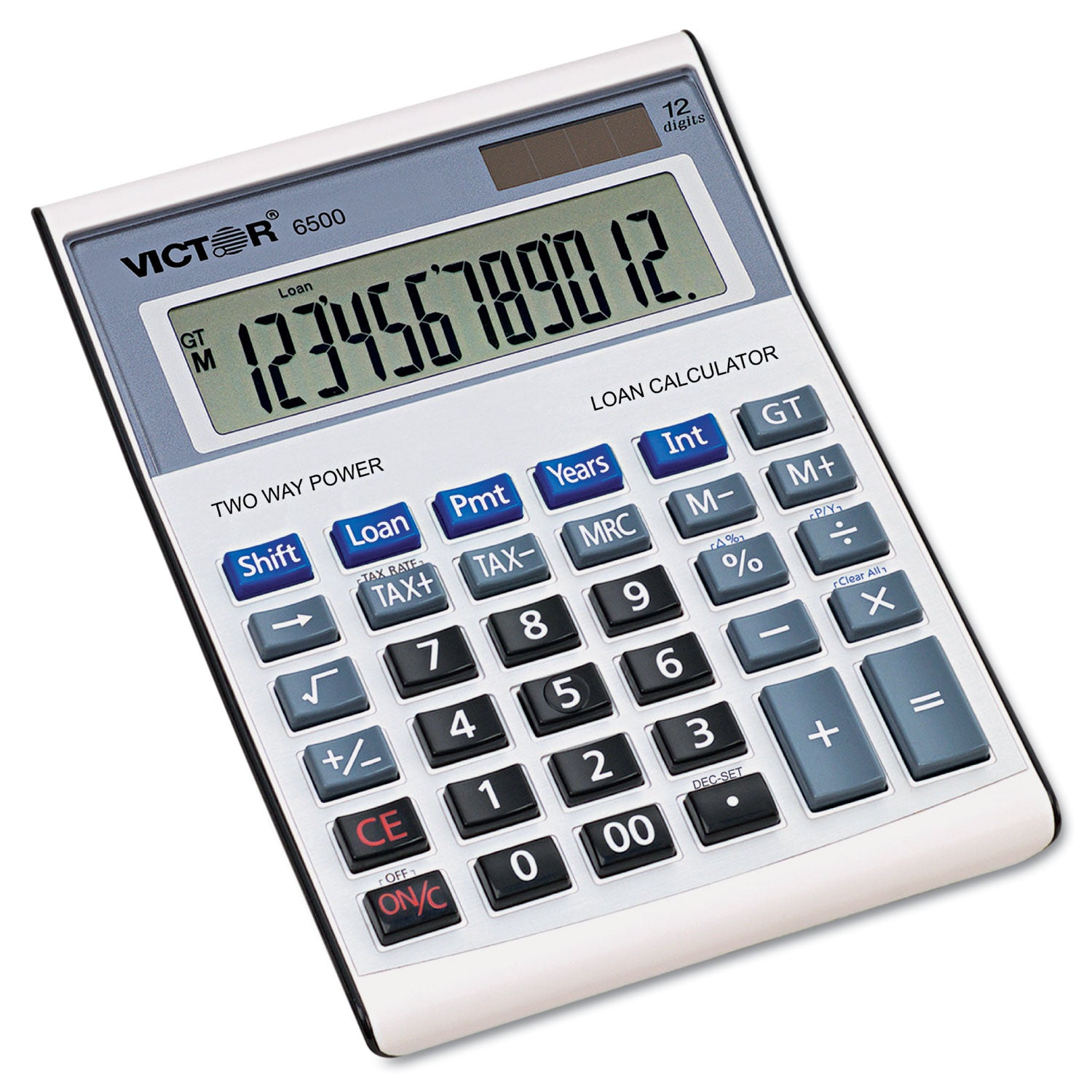 6500 Executive Desktop Loan Calculator, 12-Digit LCD -