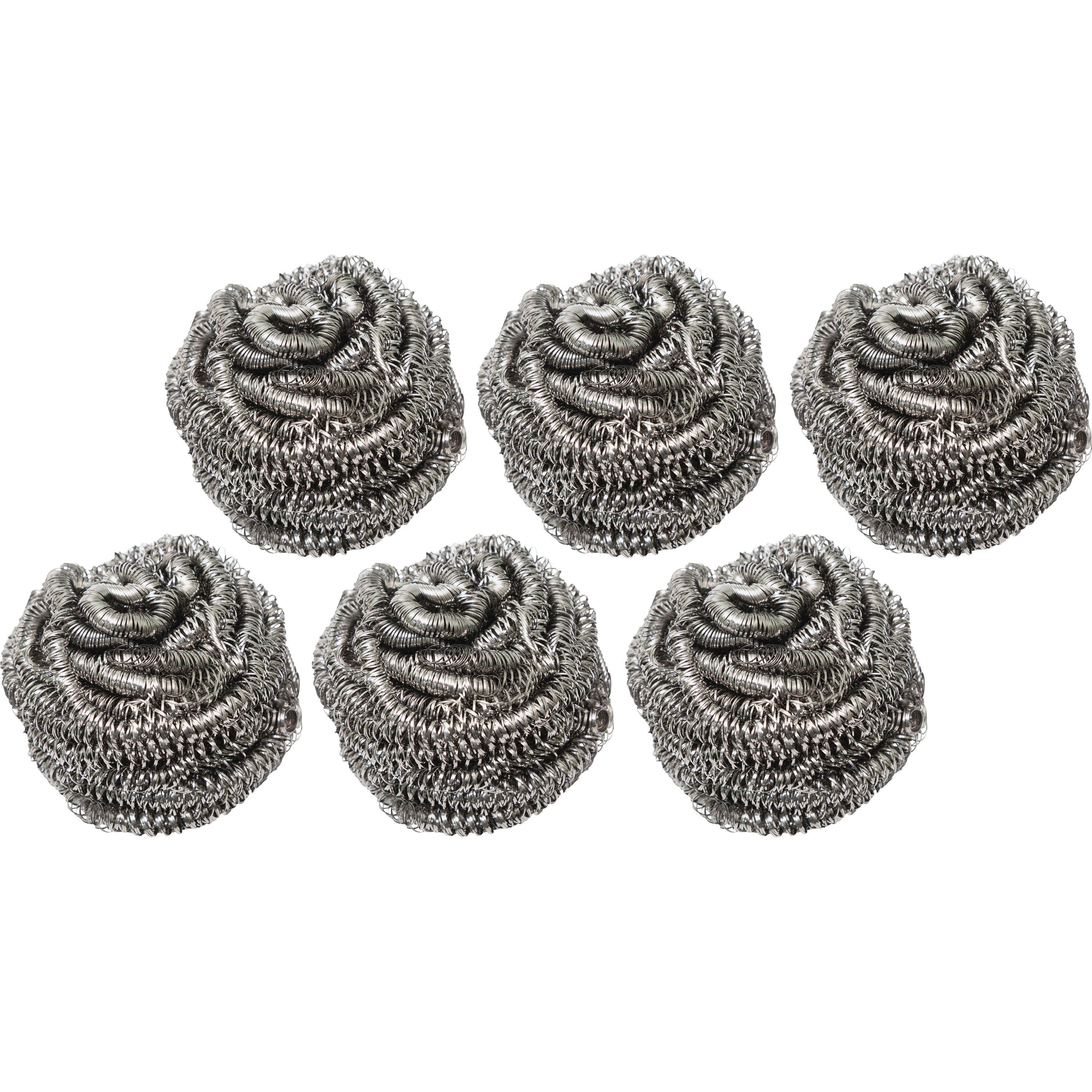 genuine-joe-stainless-steel-scrubber-ready-to-use-12-box-6-carton-no-mess-silver_gjo00059ct - 1