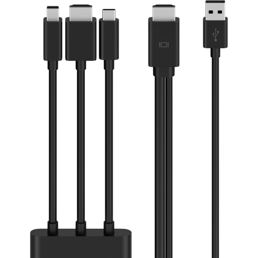 Belkin CONNECT Digital Multiport to HDMI AV Adapter - for Notebook/Tablet PC - USB Type A - USB Type-C - HDMI - Mini DisplayPort - Thunderbolt - Wired - 2