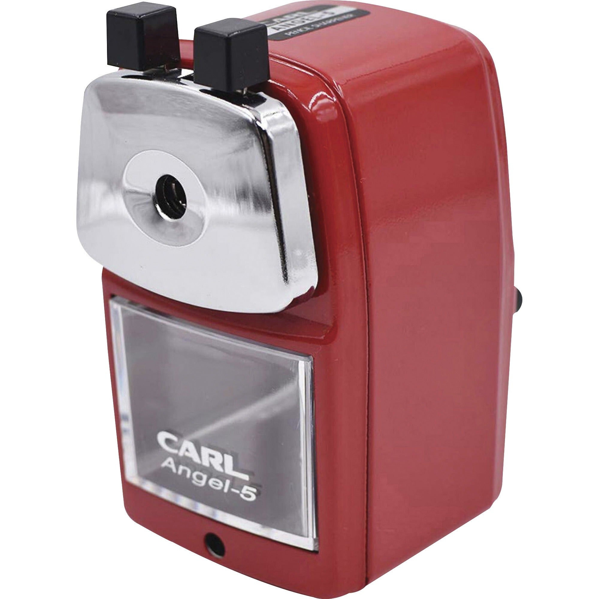 carl-angel-5-pencil-sharpener-desktop-5-height-x-28-width-steel-aluminum-red-1-each_cui19017 - 1