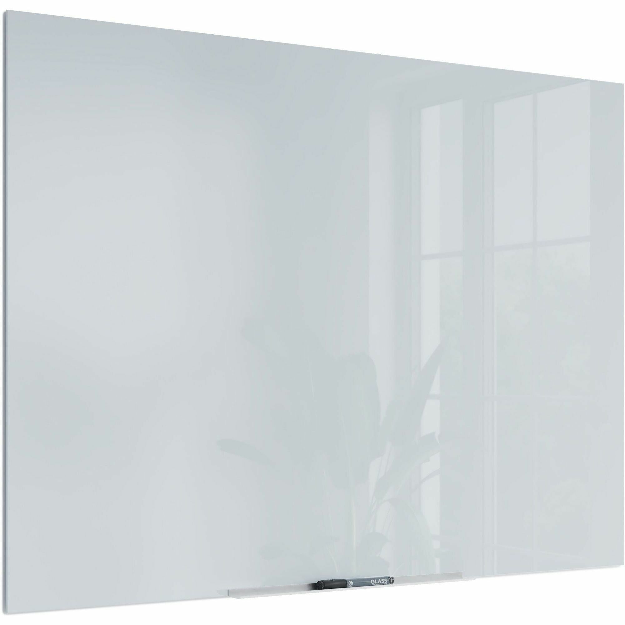 u-brands-floating-glass-dry-erase-board-35-29-ft-width-x-47-39-ft-height-frosted-white-tempered-glass-surface-rectangle-horizontal-vertical-1-each_ubr2778u0001 - 2