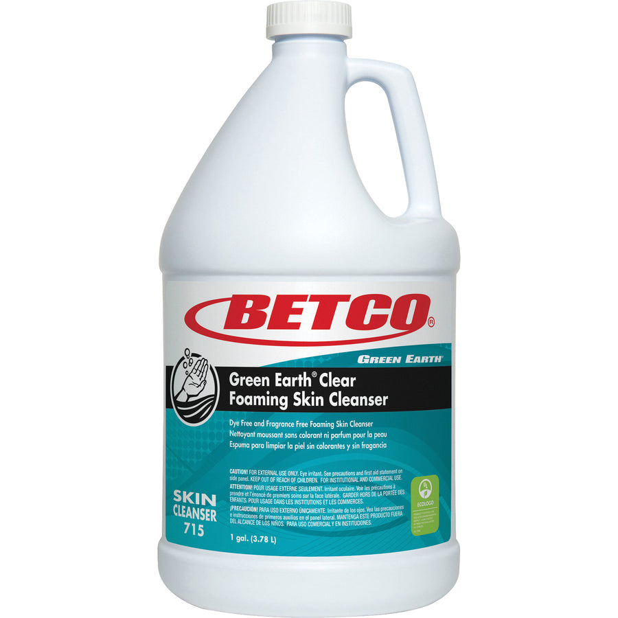 green-earth-clear-foaming-skin-cleanser-foam-1-gal-applicable-on-hand-fragrance-free-dye-free-non-irritating-4-carton_bet7150400 - 2